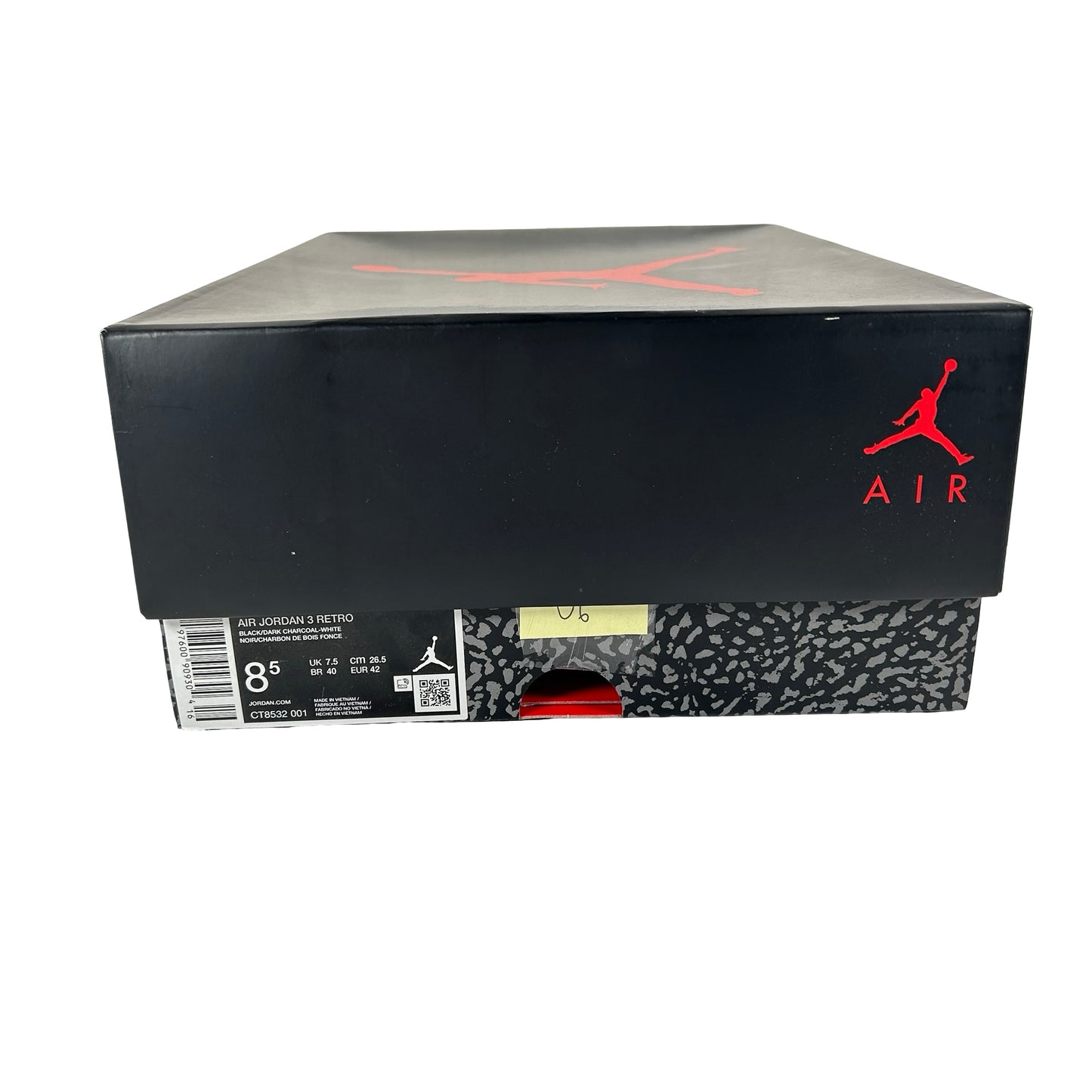 CT8532 001 Jordan 3 Retro Black Cat (2025) [USED] - 8.5 M (Used6)