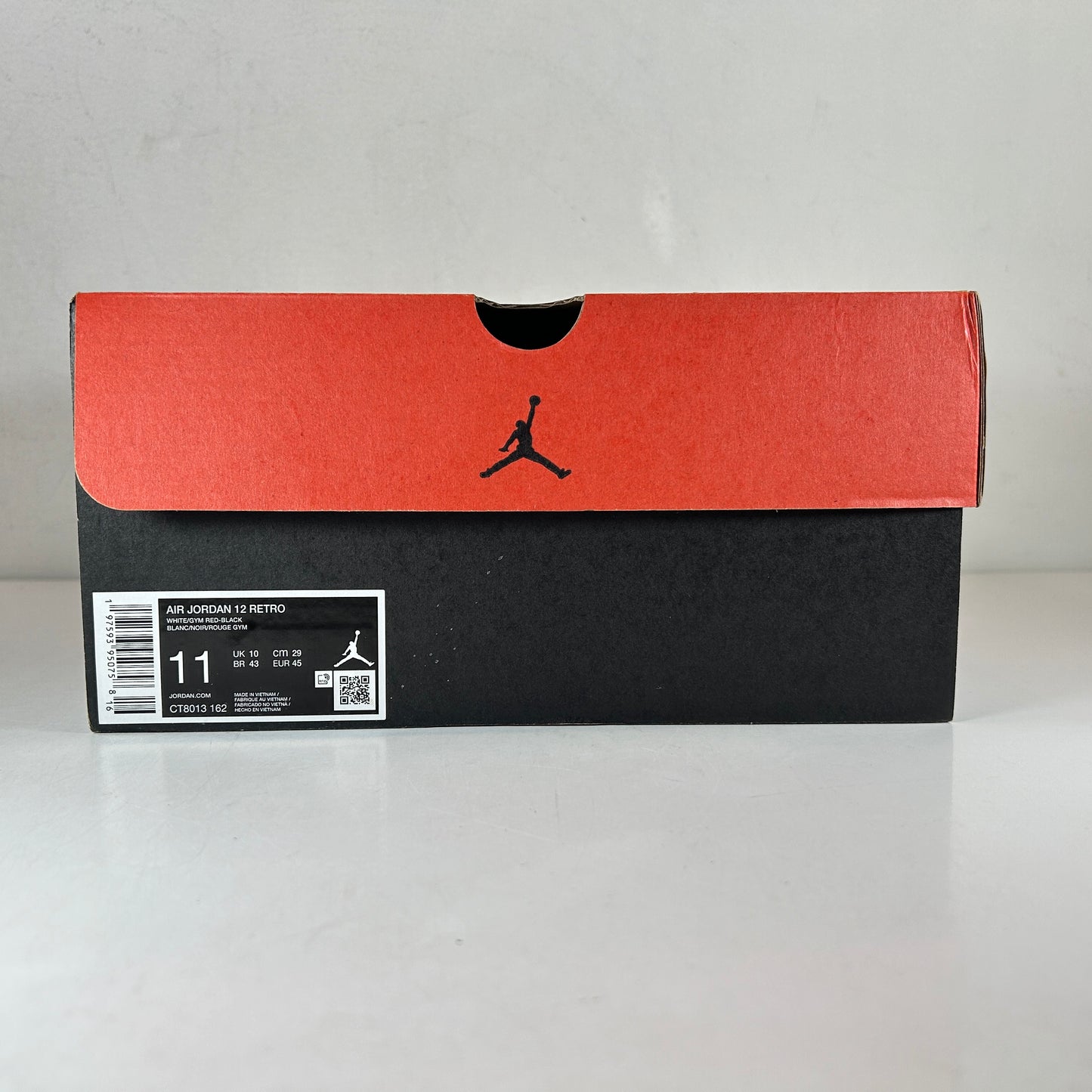 CT8013 162 Air Jordan 12 Red Taxi [USED] - 11 M (Used)