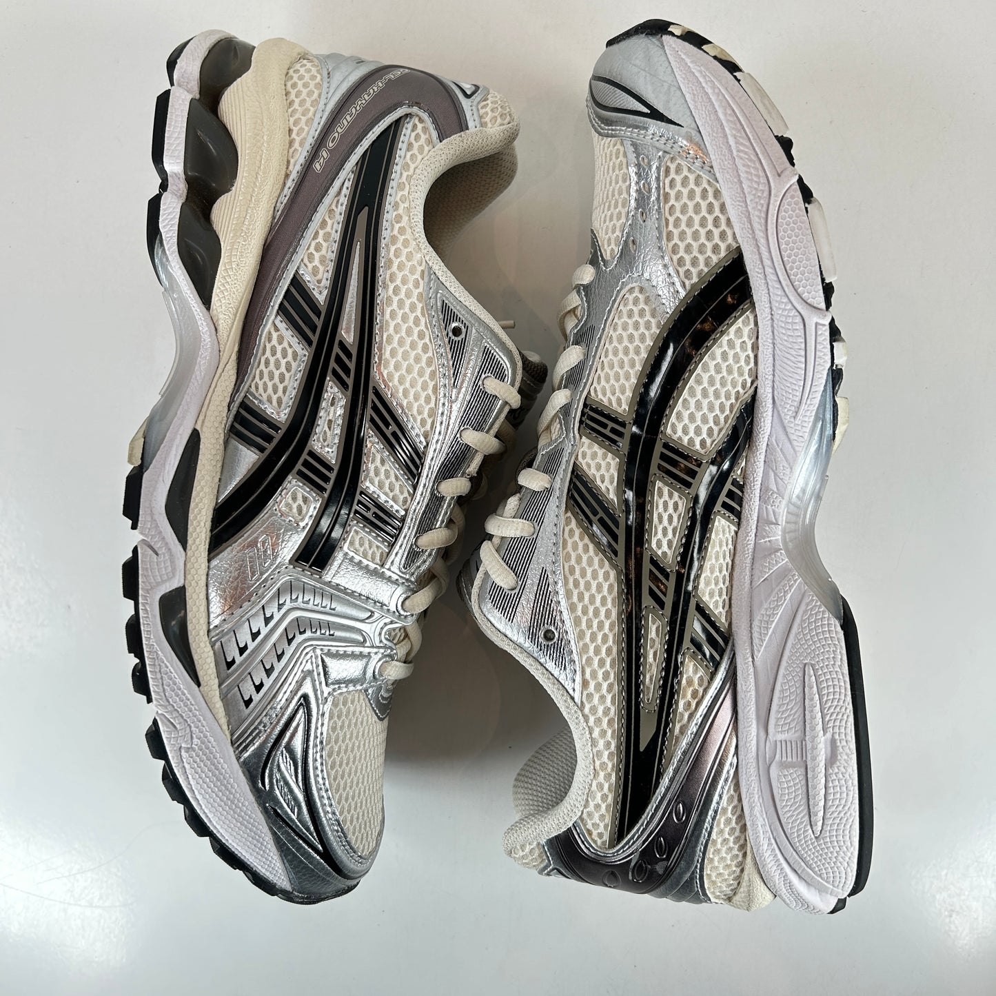 1201A019 108 ASICS Gel-Kayano 14 Cream Black Metallic Plum [USED] - 8.5 M (Used)