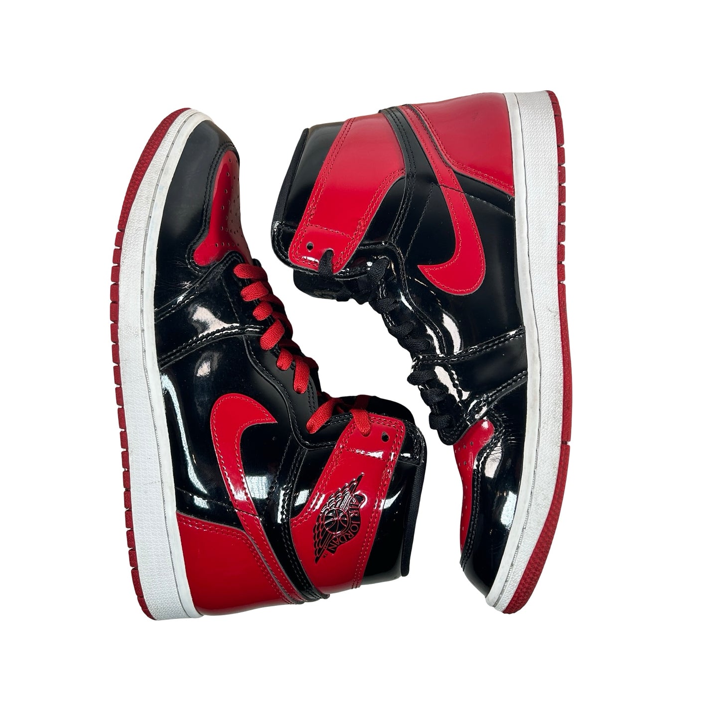 555088 063 Jordan 1 Retro High OG Patent Bred [USED] - 9.5 M (Used) (No Box)