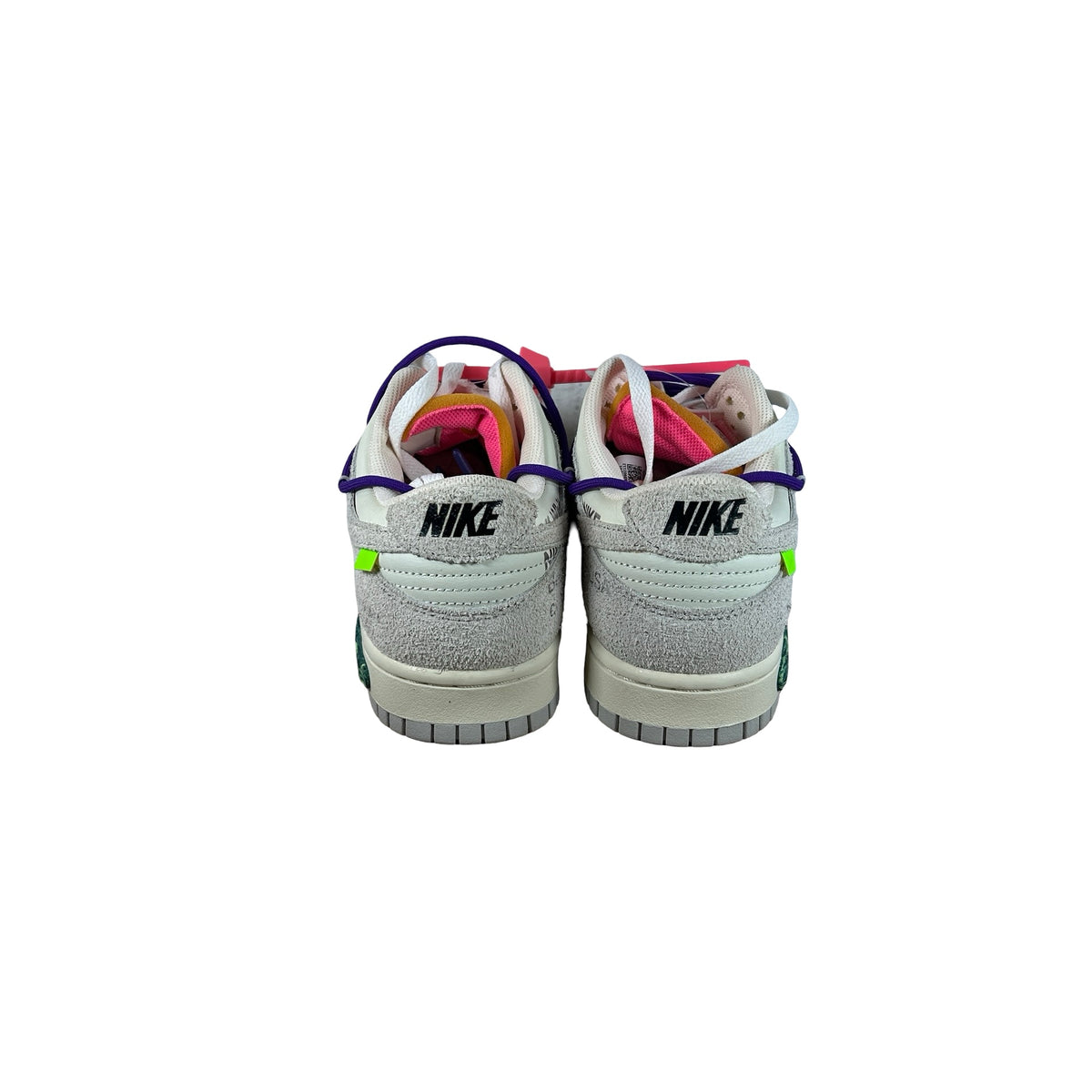 DJ0950 101 Nike Dunk Low Off-White Lot 15 - 9.5 M (Dye on swoosh) (No Box)