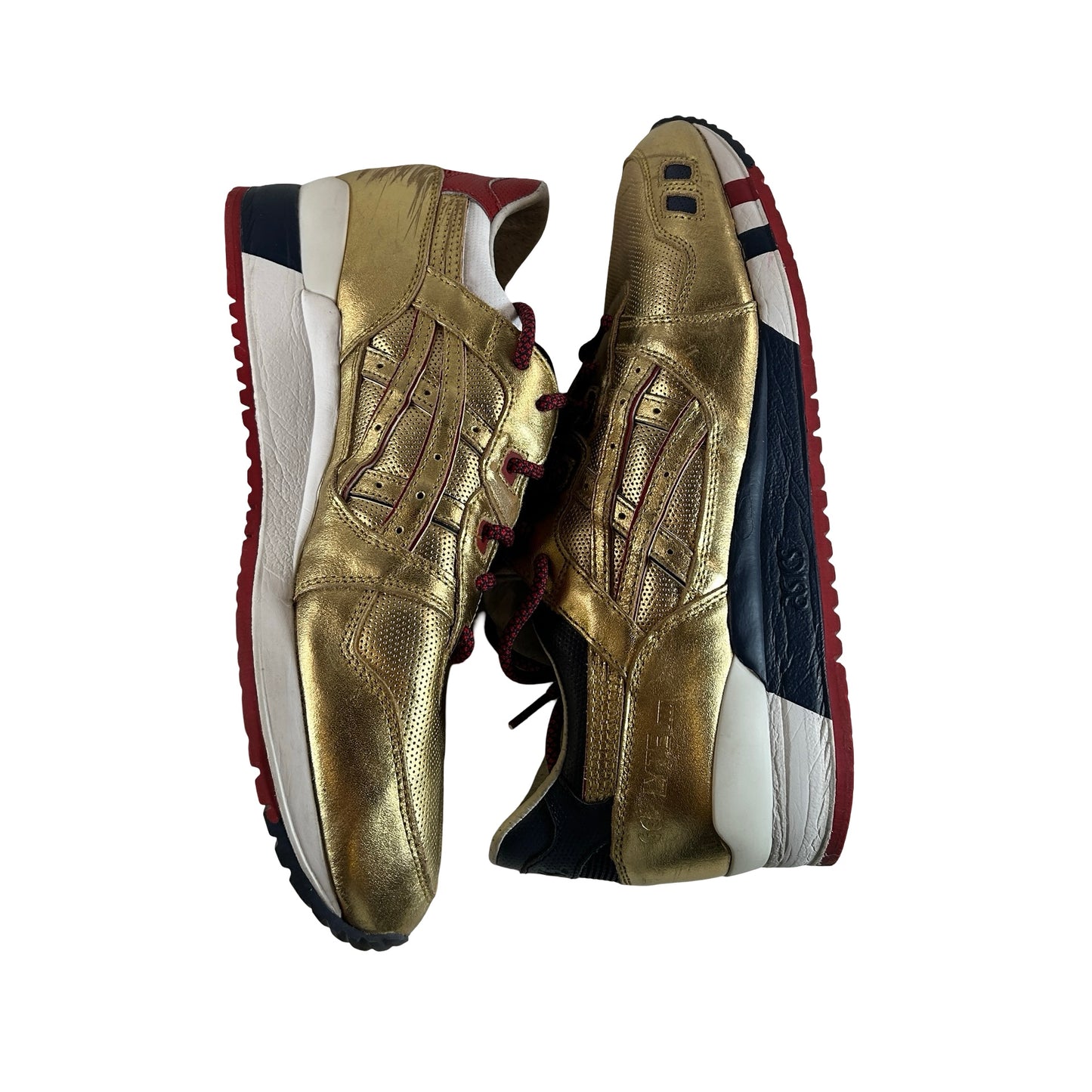 H41JK 9494 ASICS Gel-Lyte III KFE USA Gold [USED] - 13 M (Used)