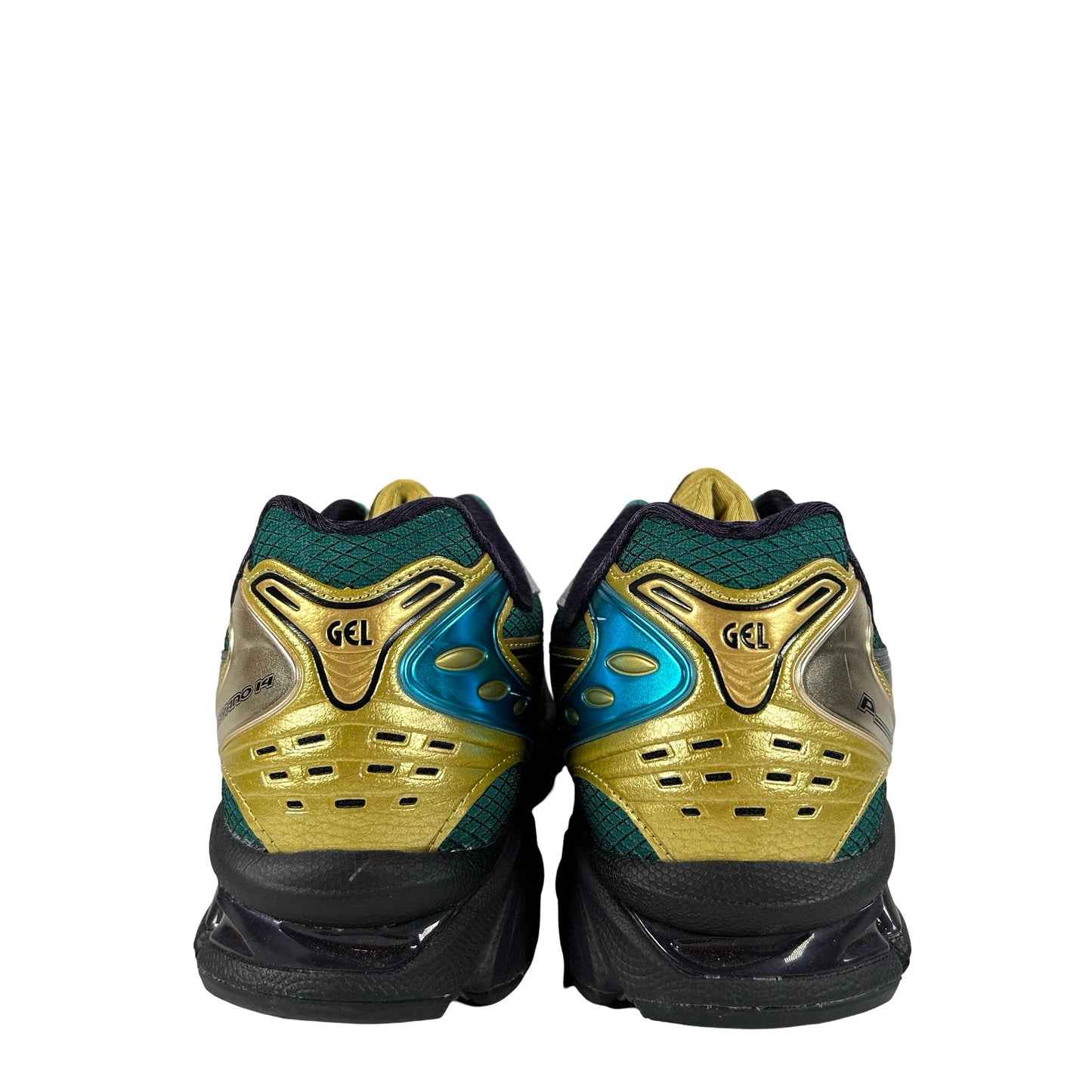 1203A639 300 ASICS Gel-Kayano 14 P. Andrade Gradation Green [USED] - 10 M (Used)