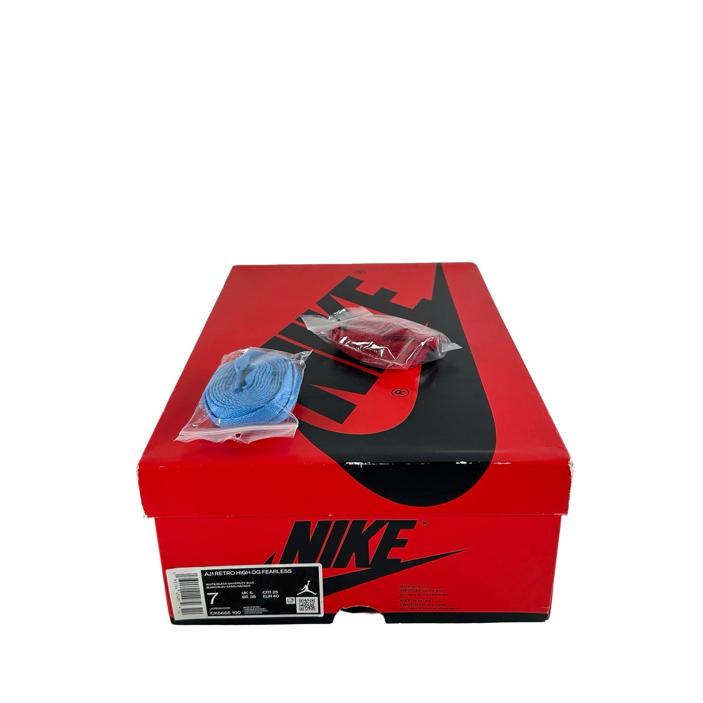 CK5666 100 Jordan 1 Retro High Fearless UNC Chicago [USED] - 7 M (Used)