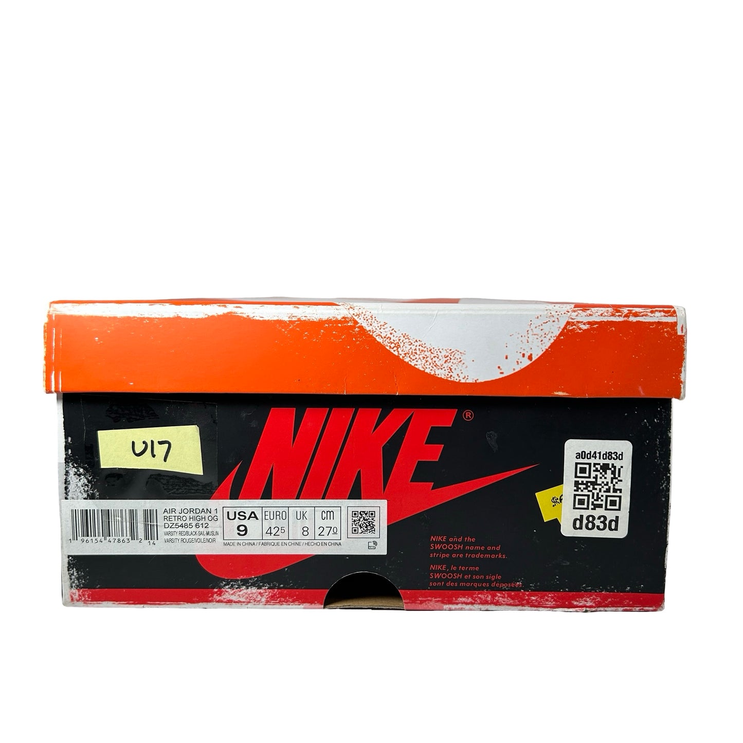 DZ5485 612 Jordan 1 Retro High OG Chicago Lost and Found [USED] - 9 M (Used17)