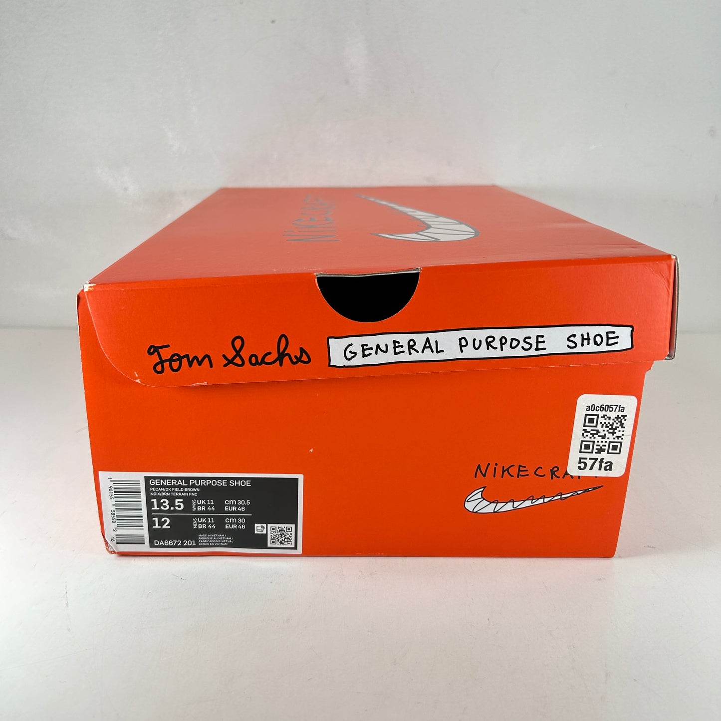 DA6672 201 NikeCraft General Purpose Shoe Tom Sachs Field Brown [USED] - 13.5W (Used)