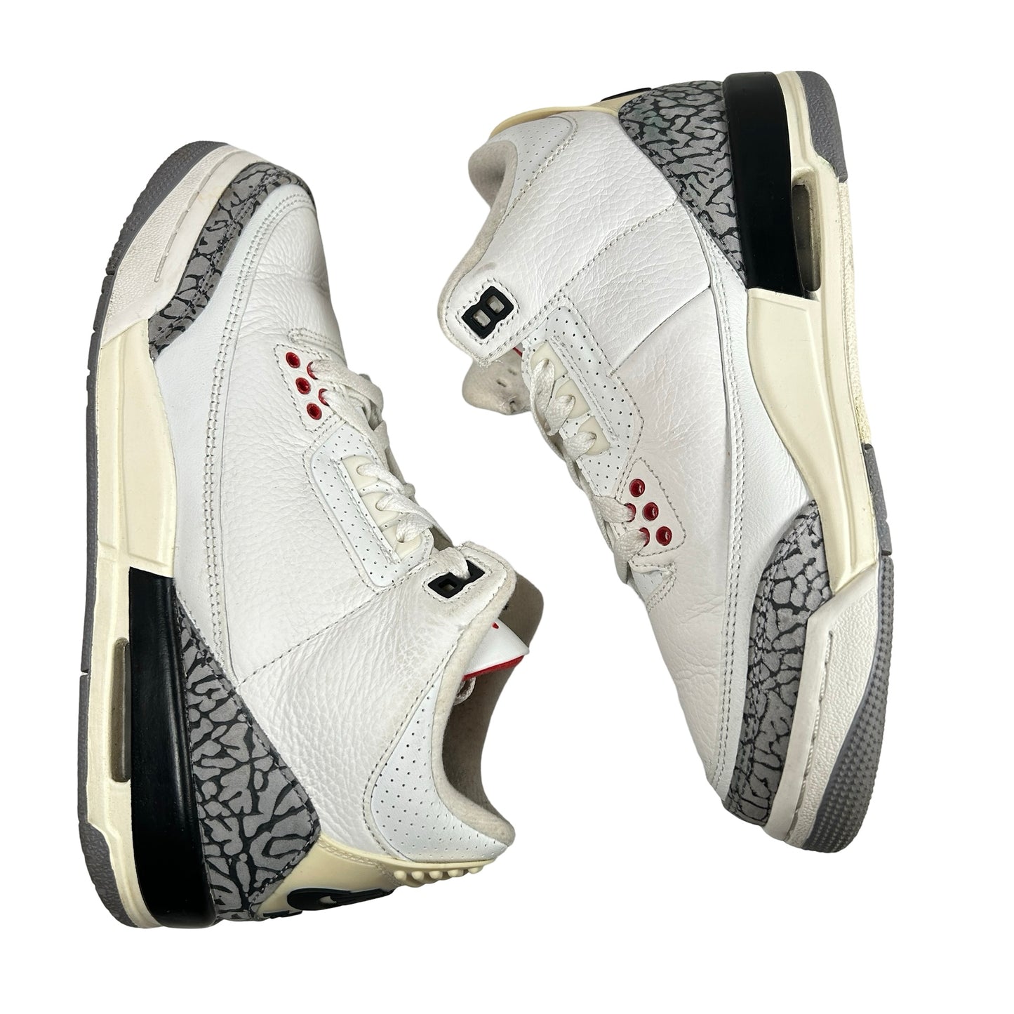 DM0967 100 Jordan 3 Retro White Cement Reimagined (GS) [USED] - 6Y (Used) (No Box/Insoles)