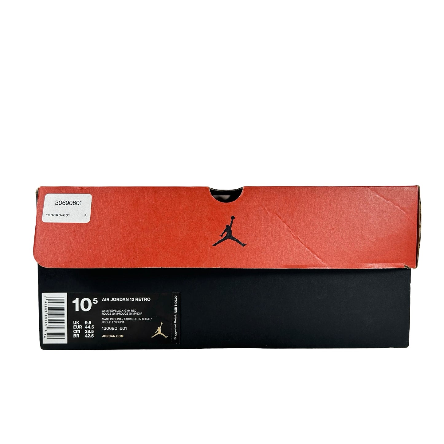 130690 601 Jordan 12 Retro Gym Red (2018) [USED] - 10.5 M (Used)