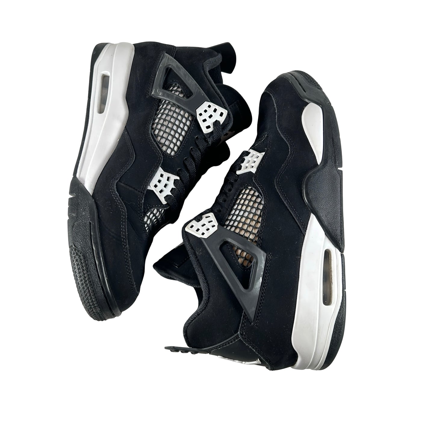 FQ8138 001  Jordan 4 Retro White Thunder [USED] - 9.5 M (Used12)