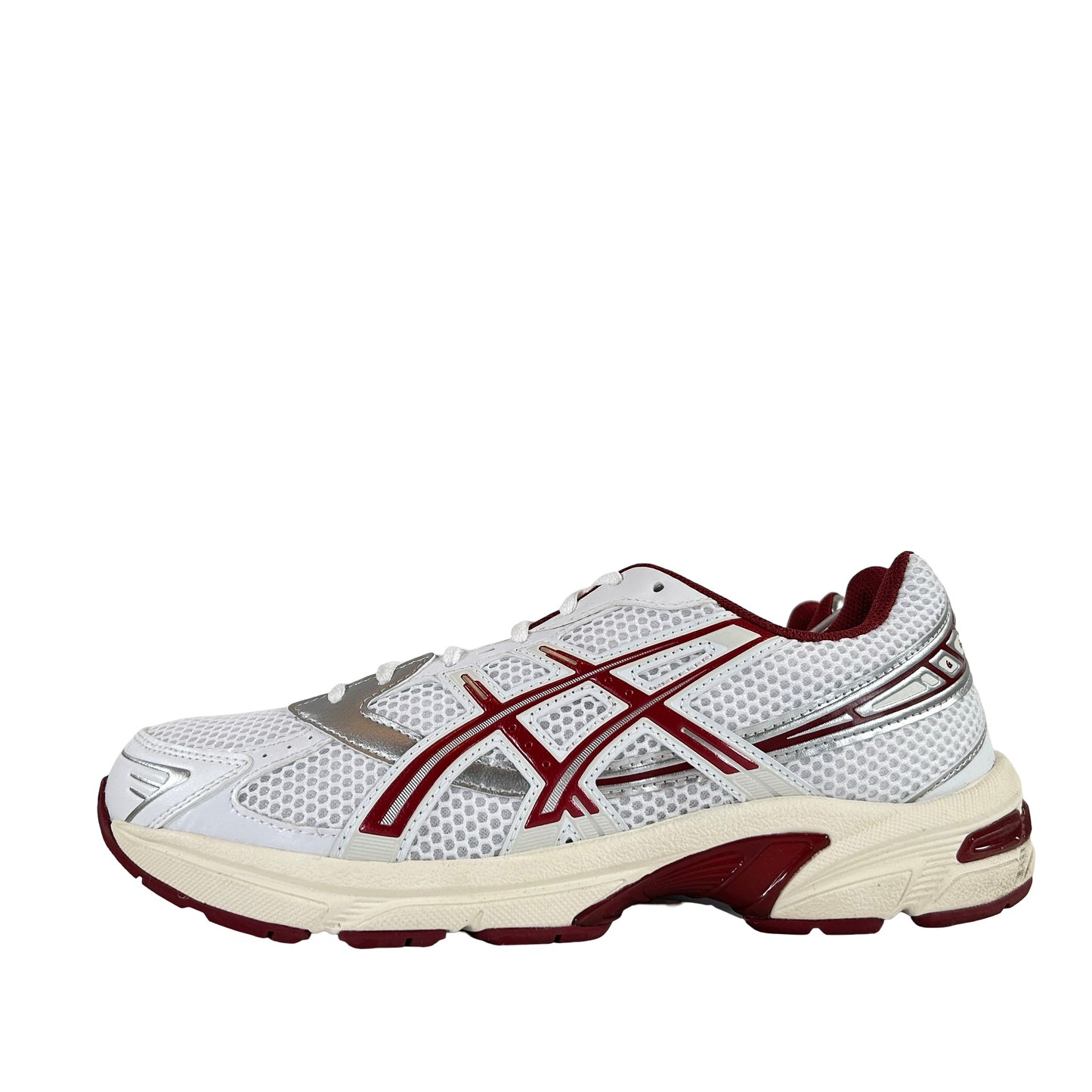 1202A518 100 ASICS Gel-1130 White Red Dahlia (W) [USED] - 10 W (Used)