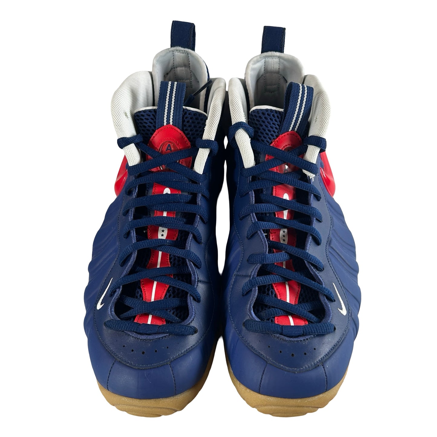 CJ0325 400 Nike Air Foamposite Pro Blue Void University Red [USED] - 12 M (Used)