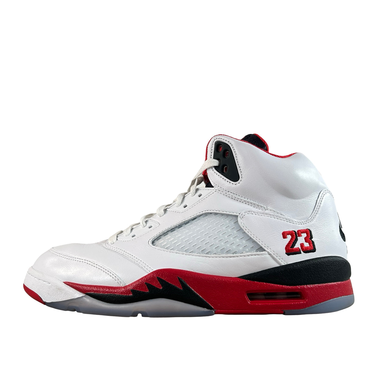 HQ7978 101 Jordan 5 Retro Fire Red Black Tongue (2025) [USED] - 13 M (Used) (No Box)