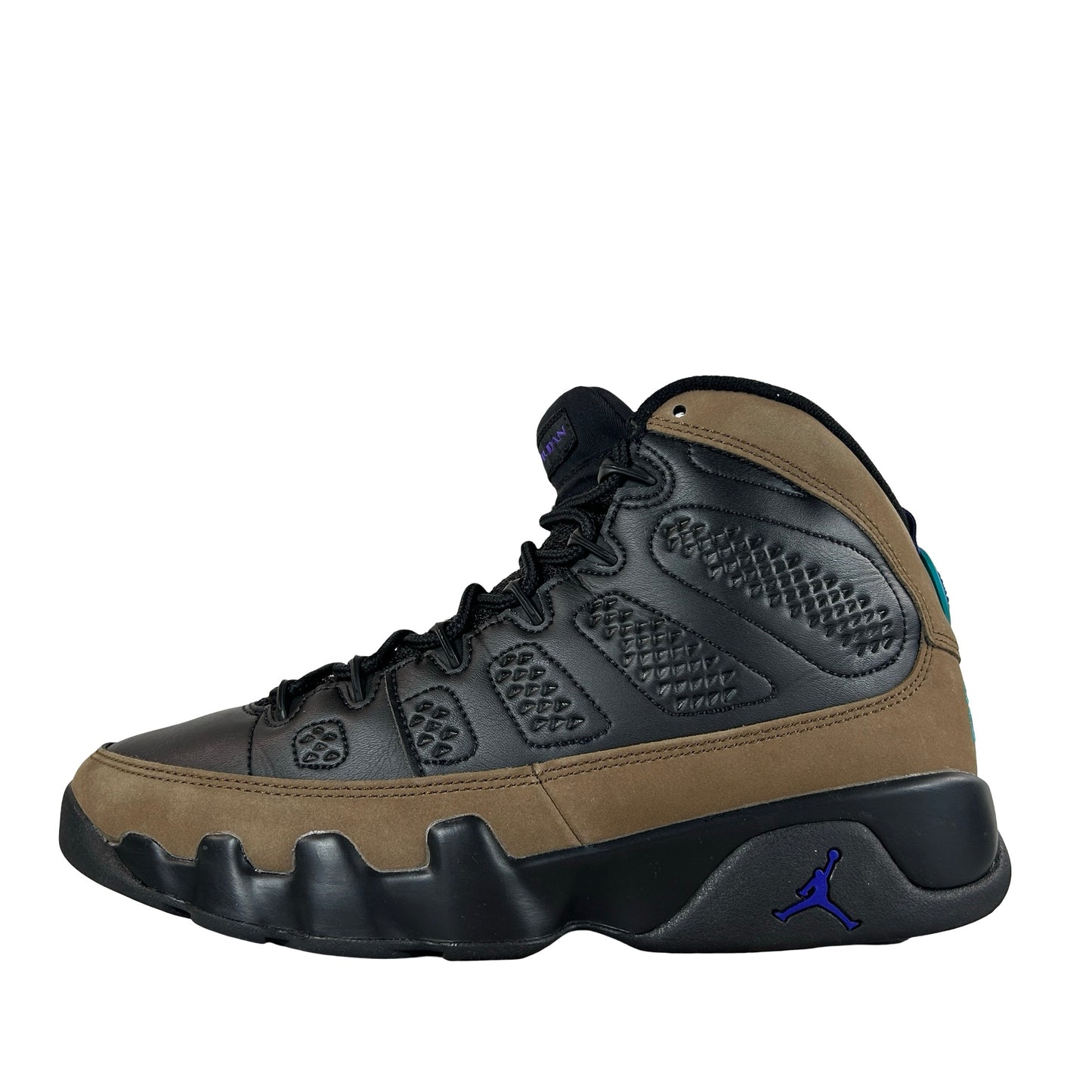 CT8019 034 Jordan 9 Retro Light Olive Concord [USED] - 8.5 (Used)