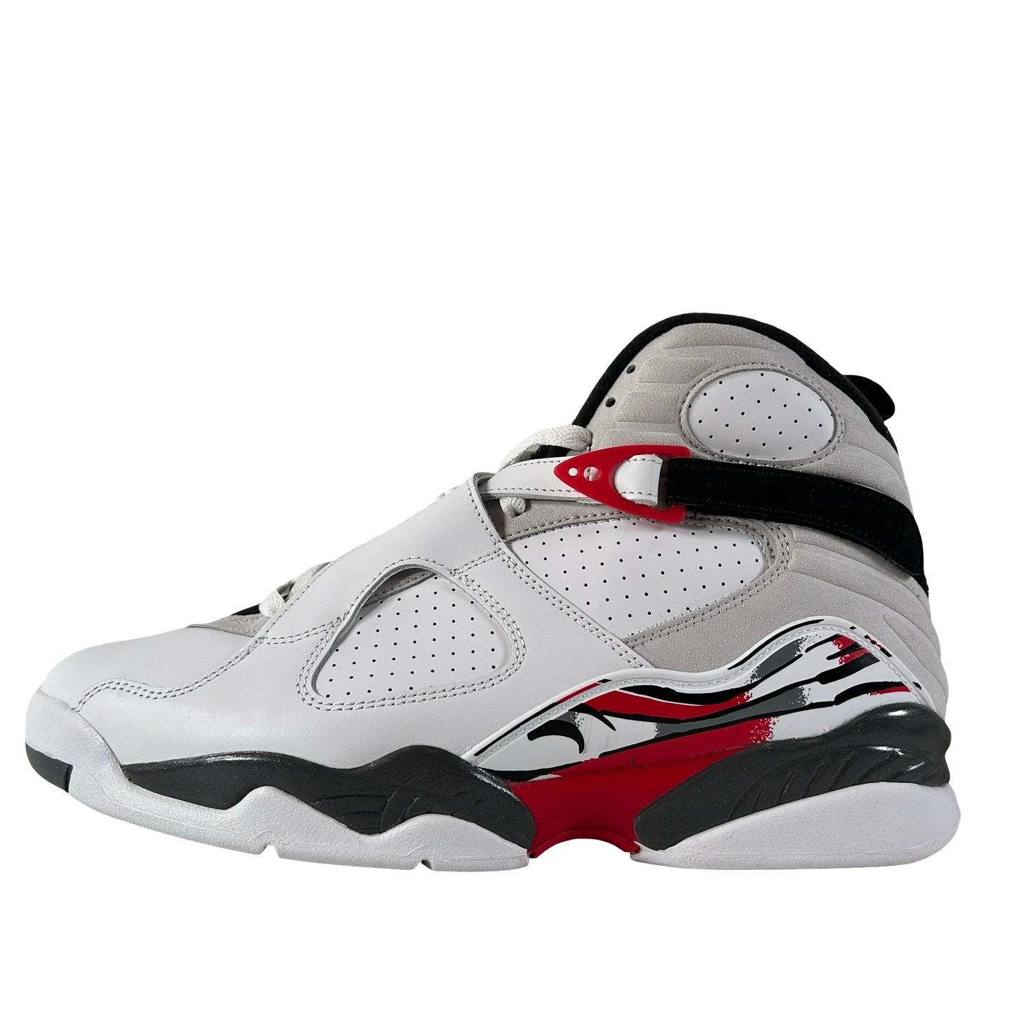 305381 100 Jordan 8 Retro White True Red (2025) [USED] - 10 M (Used)
