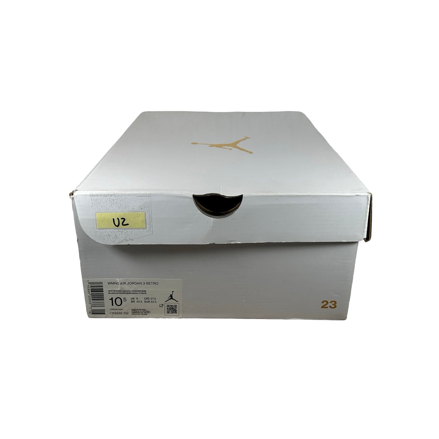 CK9246 102 Jordan 3 Retro Neapolitan Dark Mocha (Women's) - 10.5 W (Used2)