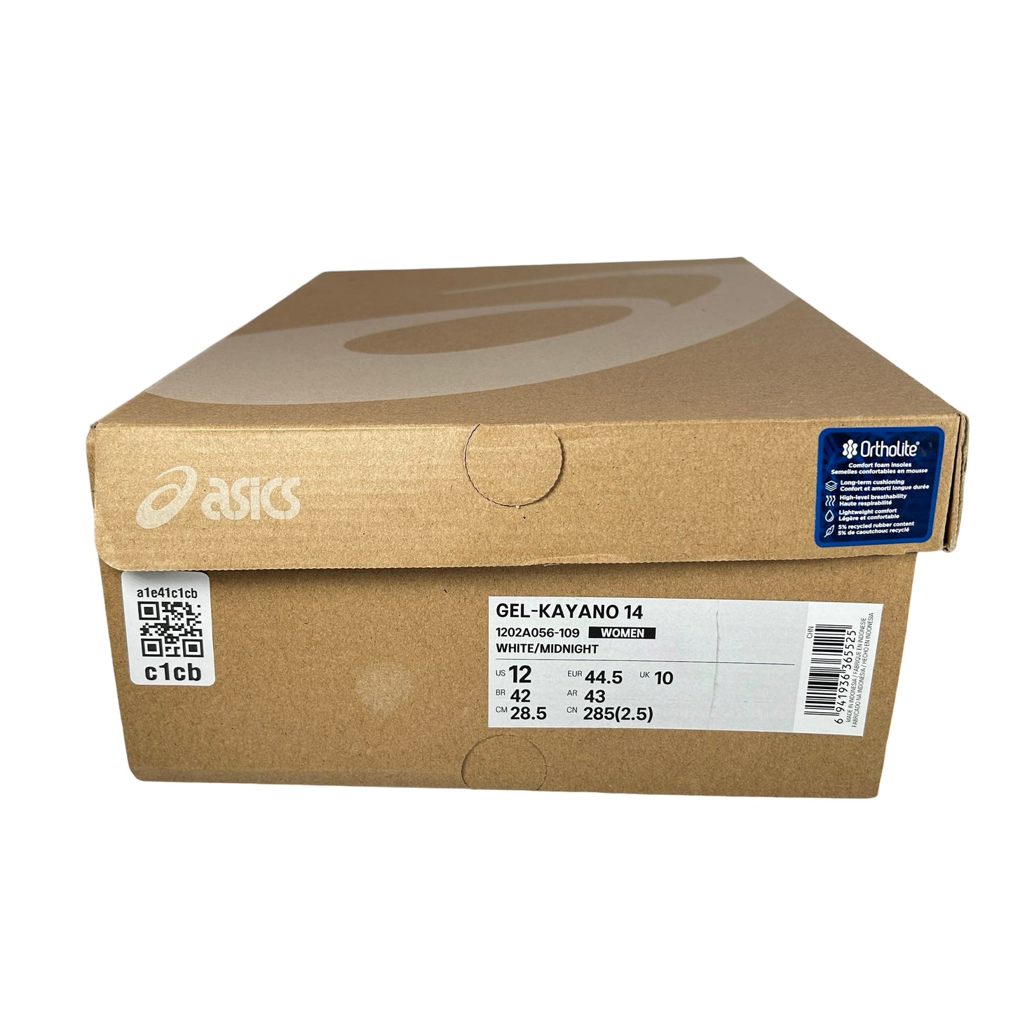 1202A956 109 ASICS Gel-Kayano 14 White Midnight (Women's) [USED] - 12 W / 10.5 M (Used)