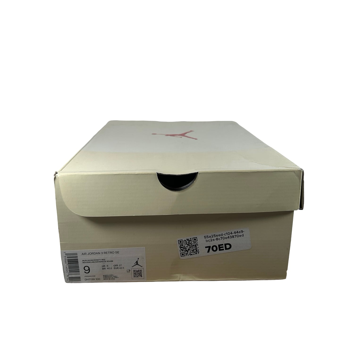 DH7139 100 Jordan 3 Retro Muslin [USED] - 9 M (Used)