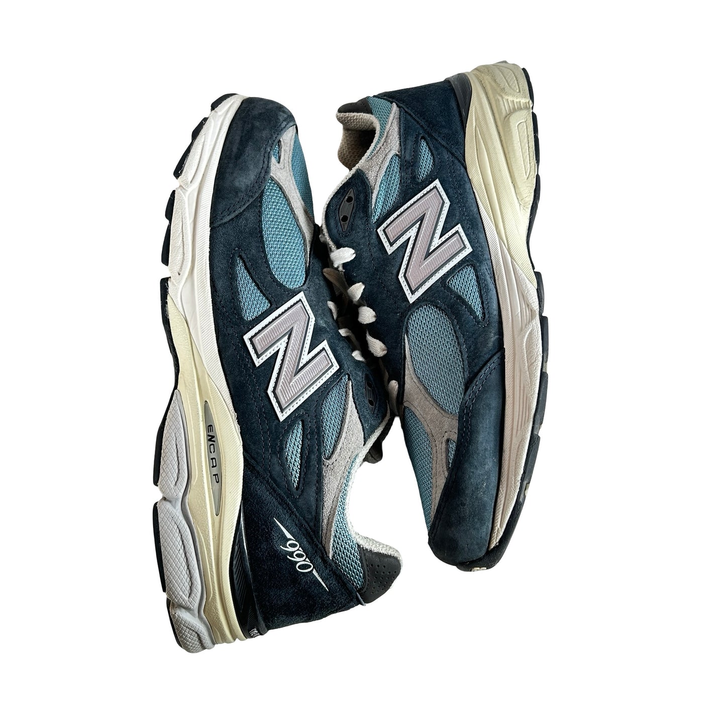 M990TE3 New Balance 990v3 MiUSA Teddy Santis Navy Castlerock [USED] - 11 M (Used)