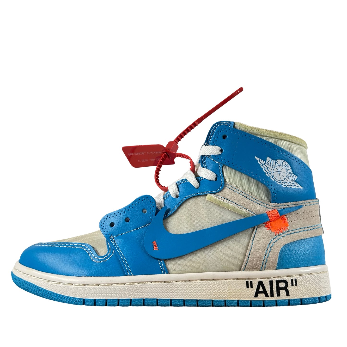 AQ0818 148 Jordan 1 Retro High Off-White UNC [CONDITIONAL] - 7.5 M (Yellowing)