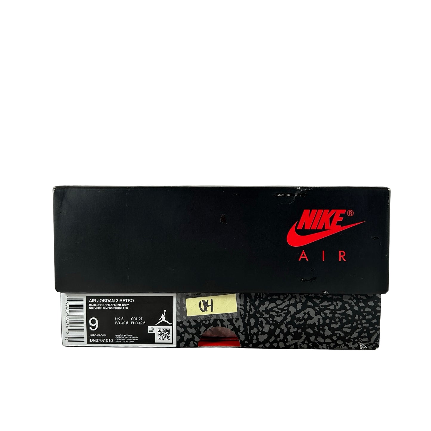 DN3707 010 Jordan 3 Retro Black Cement Reimagined (2024) [USED] - 9 M (Used14)