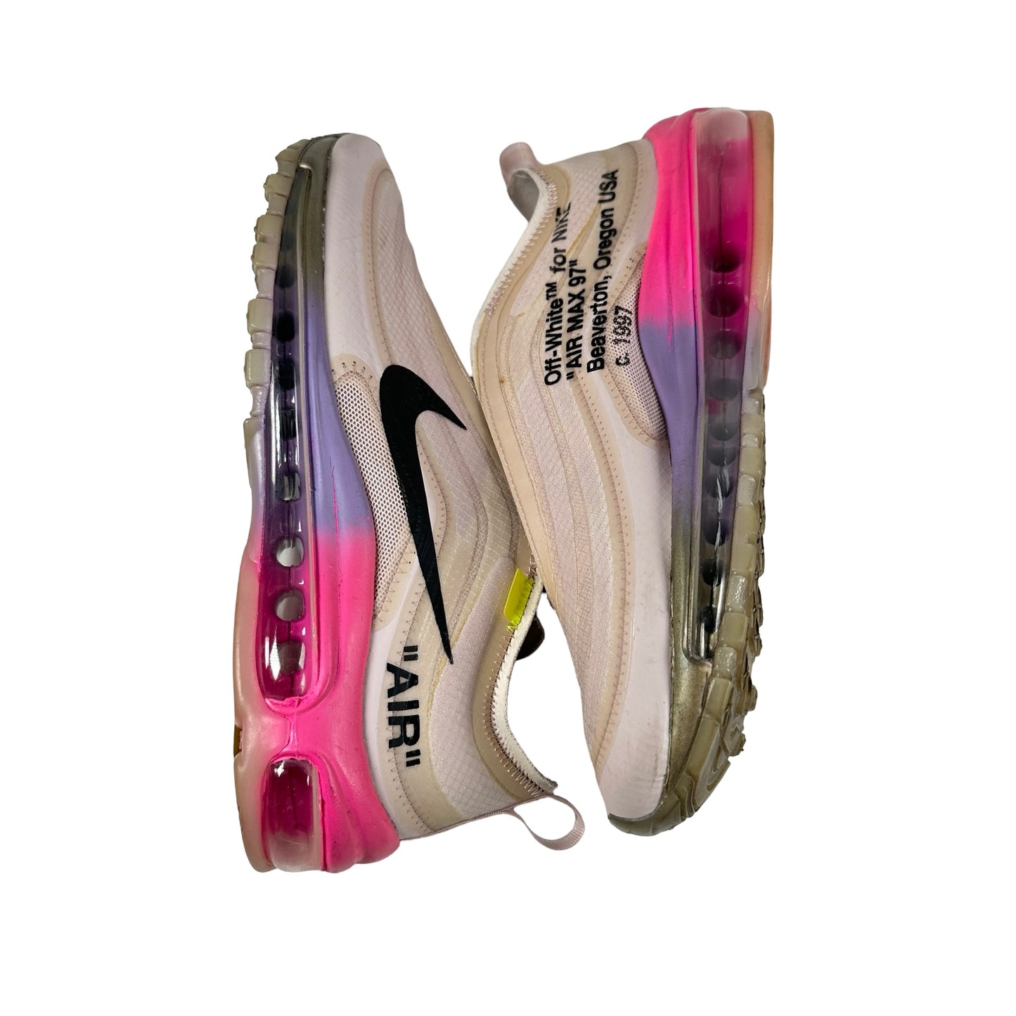 AJ4585 600 Nike Air Max 97 Off-White Elemental Rose Serena Queen [USED] - 5.5 M (Used) (No Box)