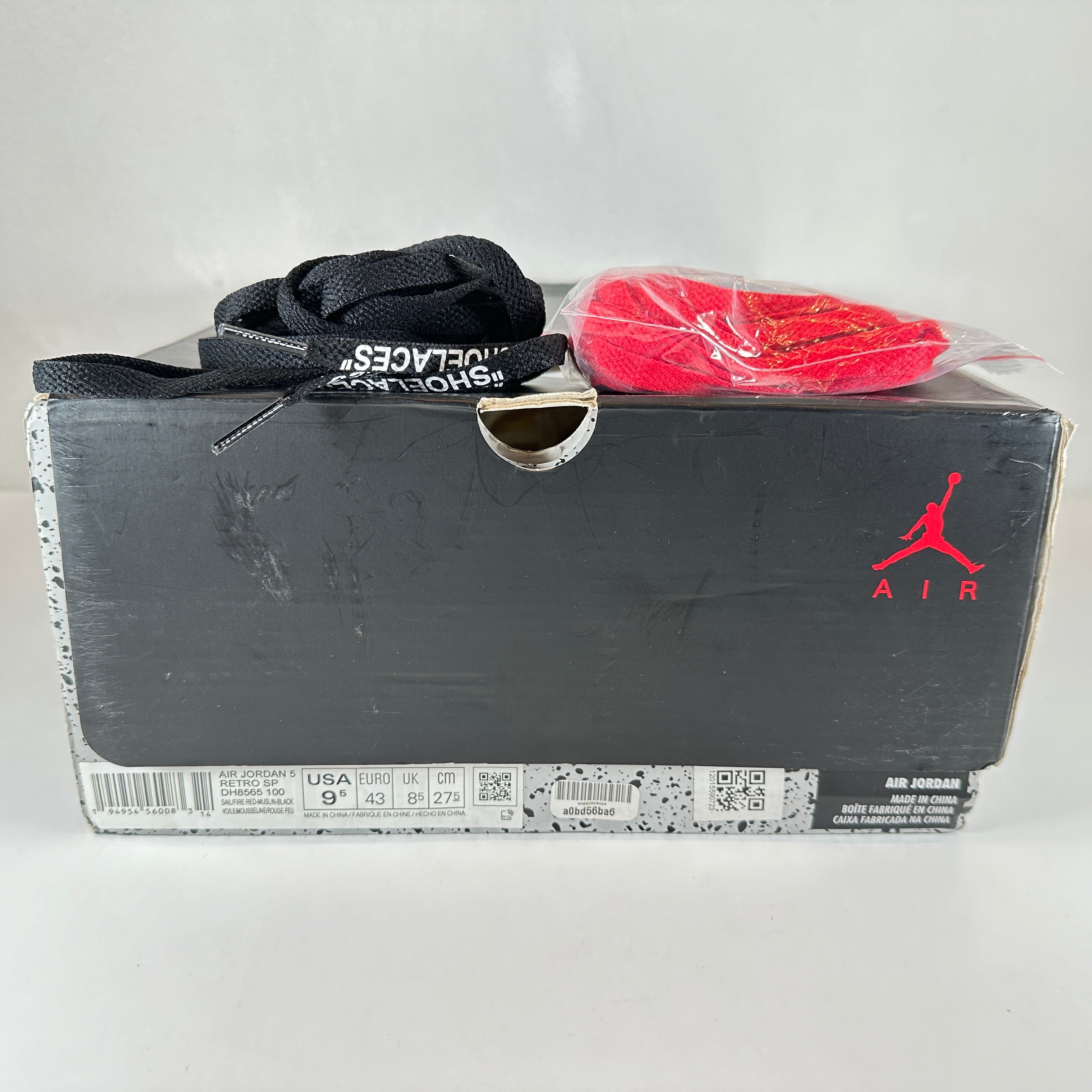 air jordan 5 off white box