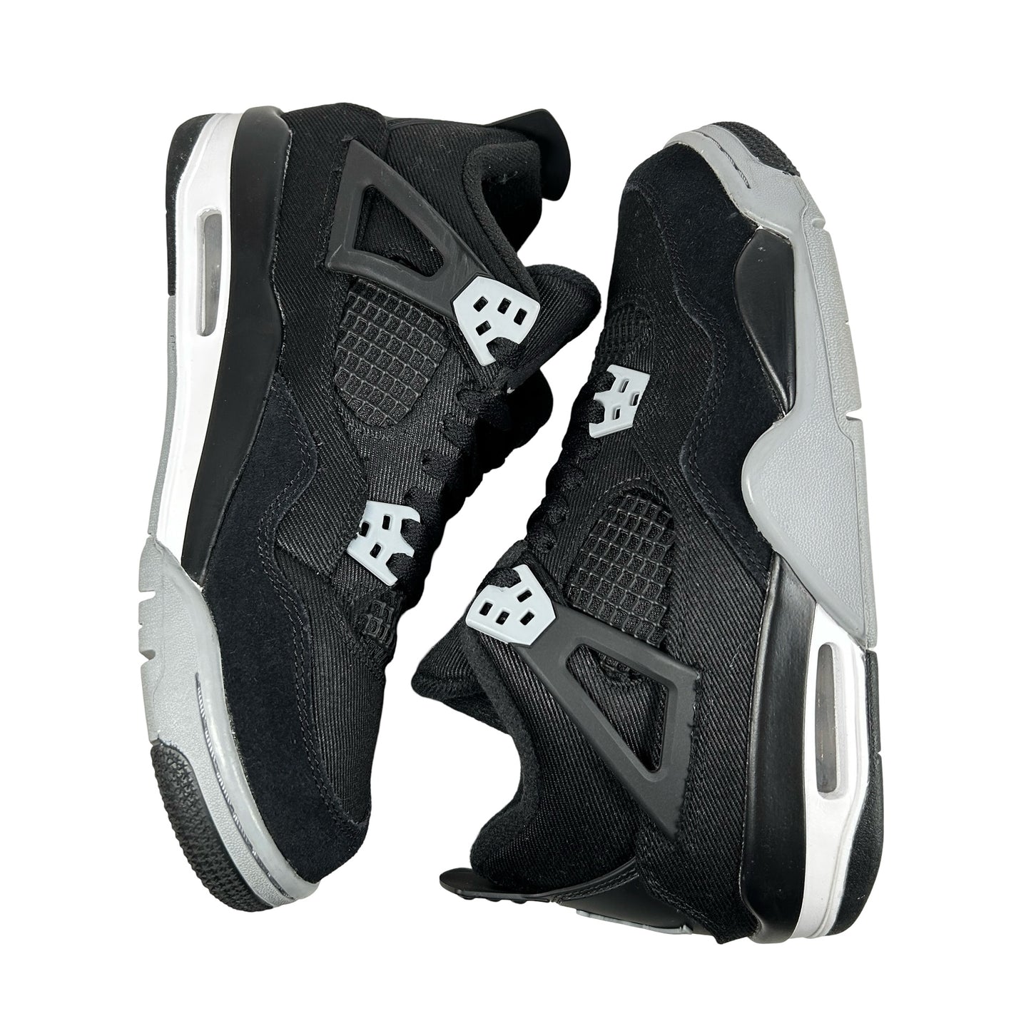 DV0553 006 Jordan 4 Retro Black Canvas GS [USED] - 7 Y (Used) (Replace Box)
