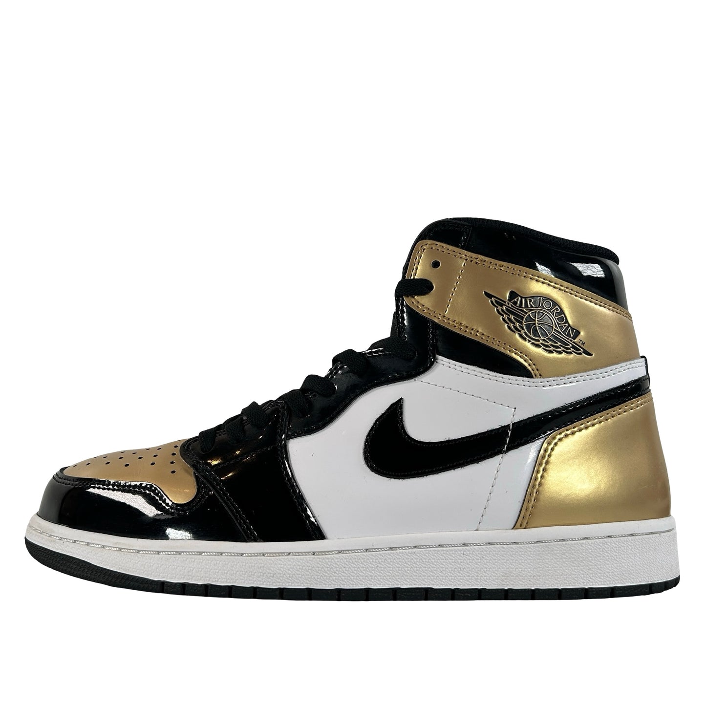 861428 007 Jordan 1 Retro High NRG Patent Gold Toe [USED] - 12 M (Used3)