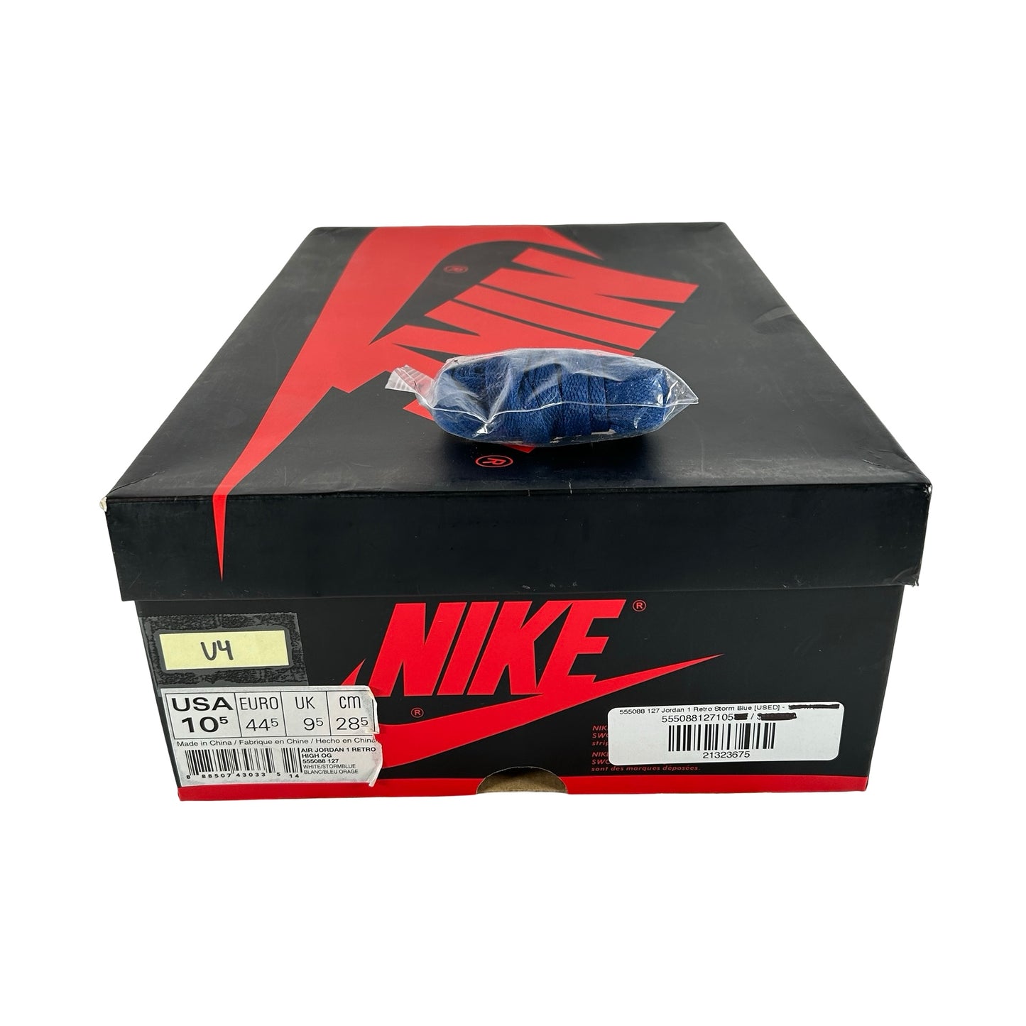 555088 127 Jordan 1 Retro Storm Blue [USED] - 10.5 M (Used4)