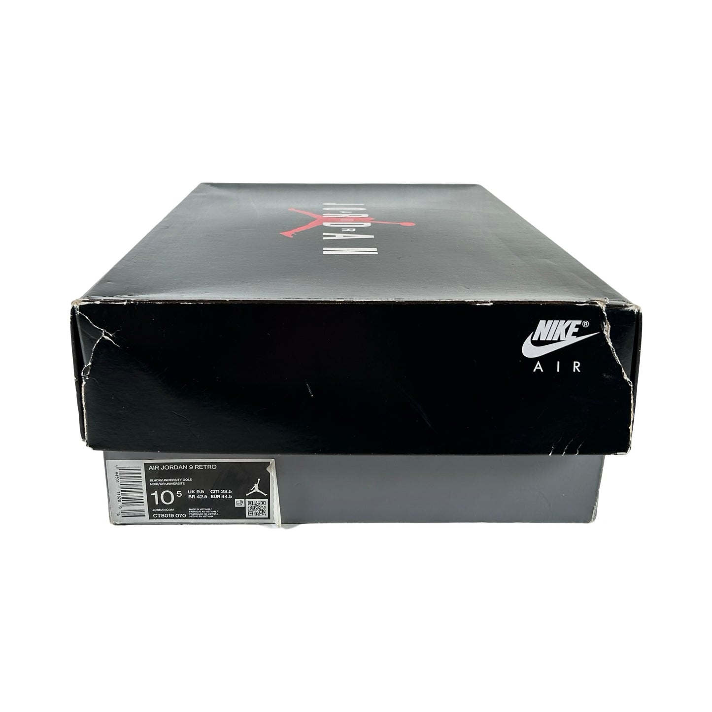 CT8019 070 Jordan 9 Retro Dark Charcoal University Gold [USED] - 10.5 M (Used)