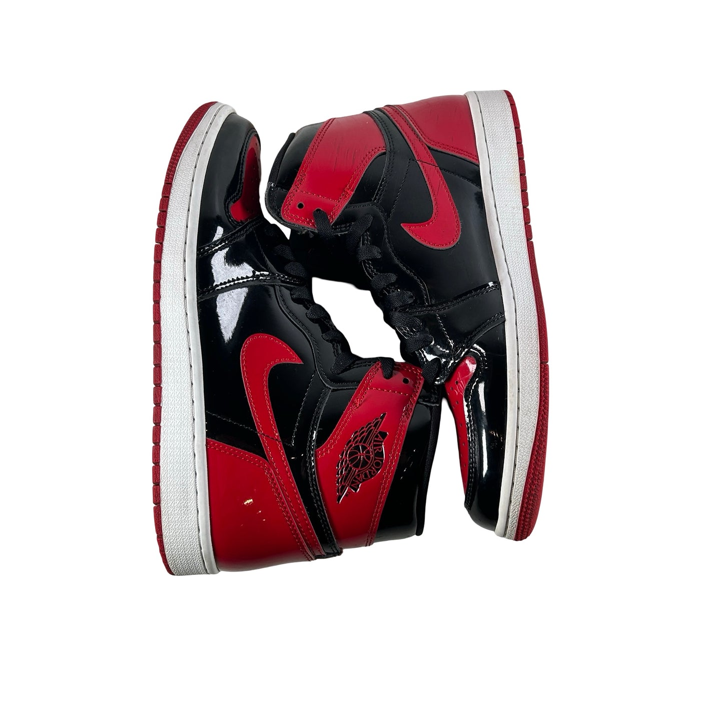 555088 063 Jordan 1 Retro High OG Patent Bred [USED] - 9.5 M (Used5)