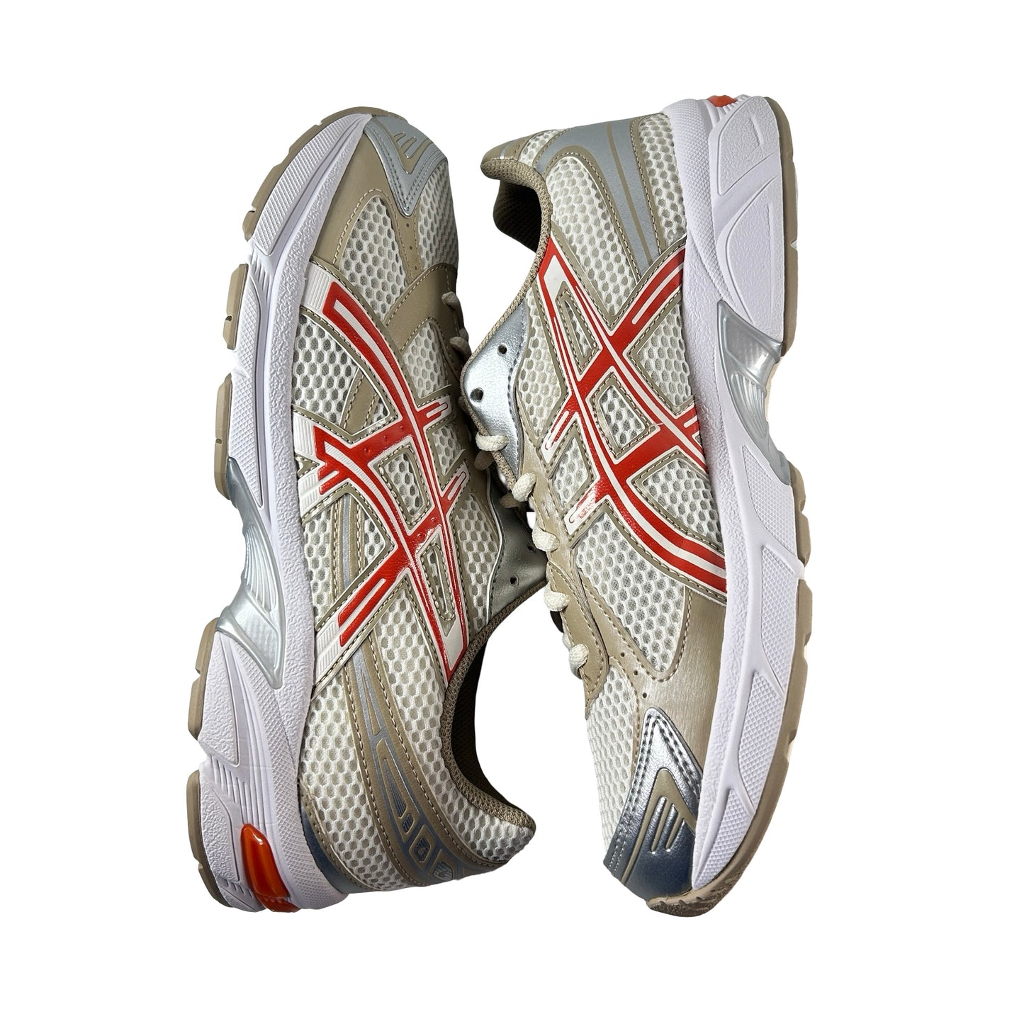 1203A966 100 ASICS Gel-1130 Cream Vermillion Tomato [USED] - 8 M (Used) (No Box)