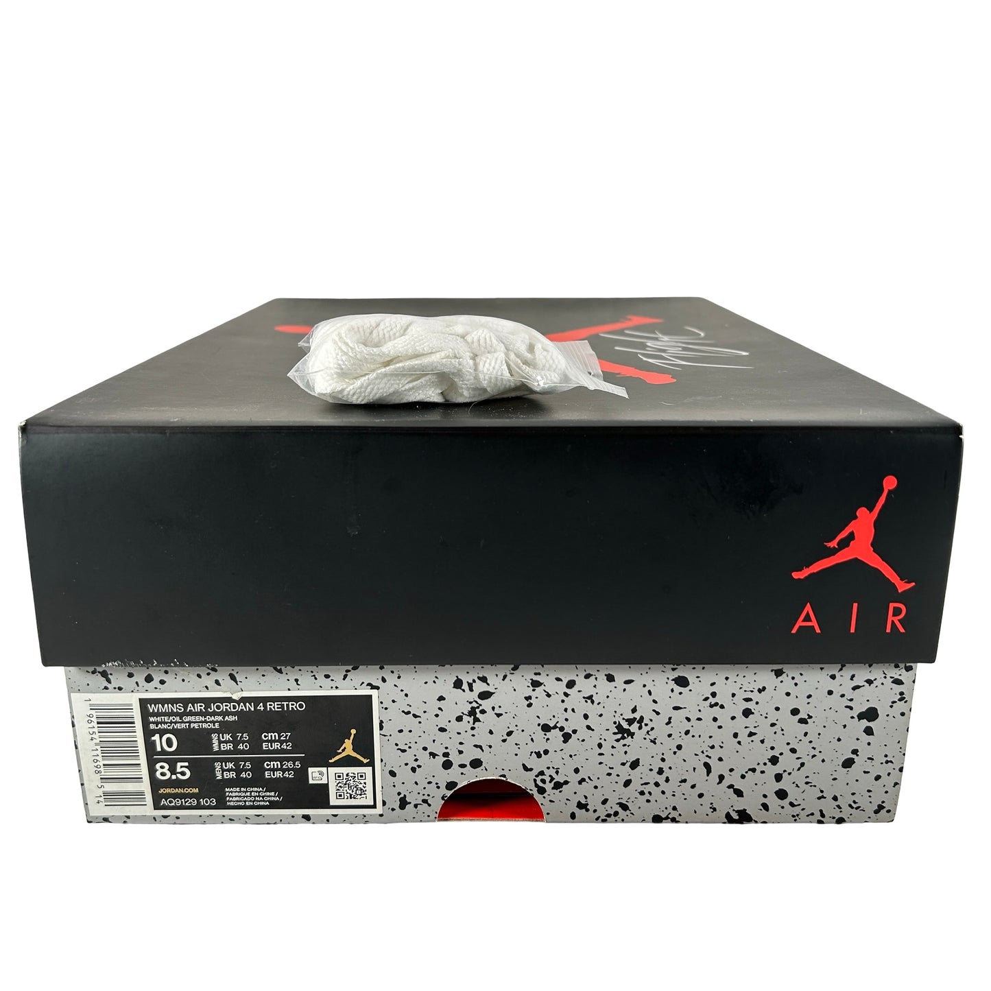 AQ9129 103 Jordan 4 Retro Seafoam (W) [USED] - 10 W (Used)