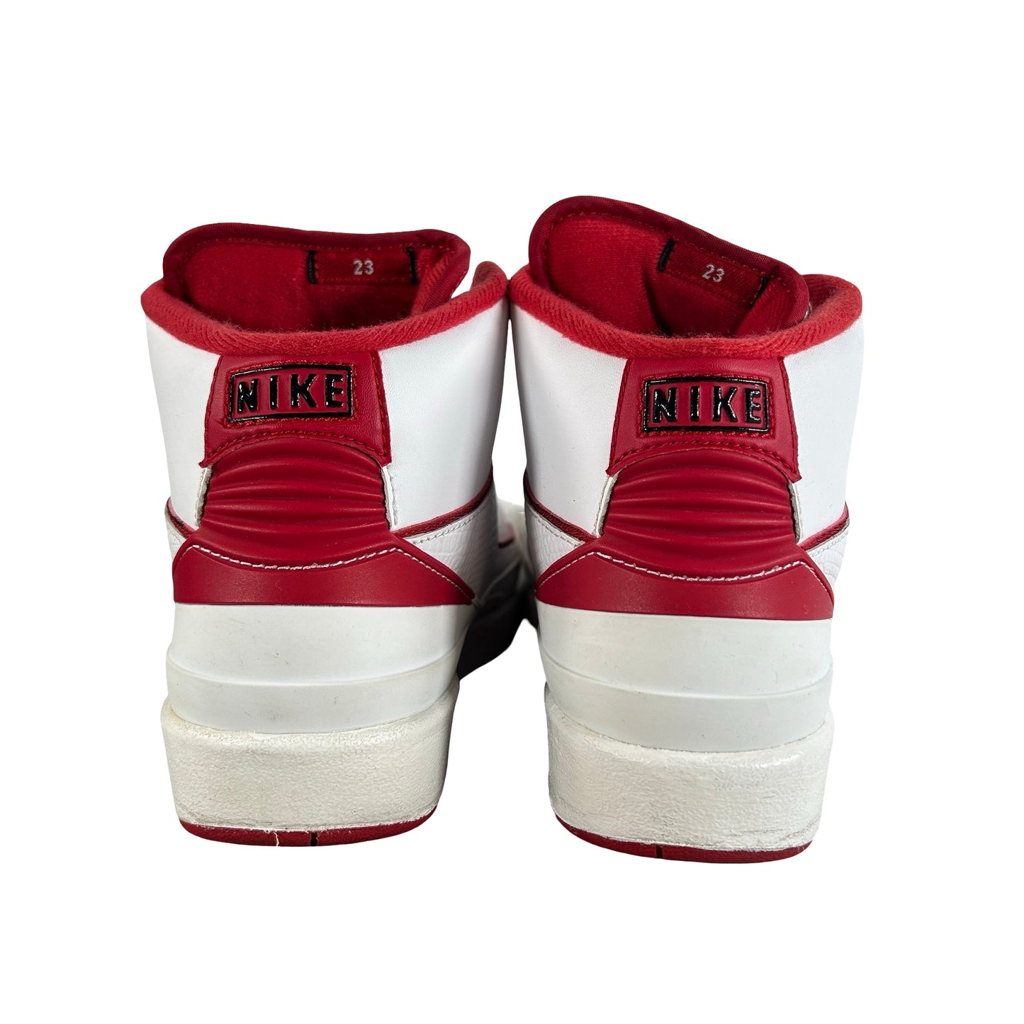 395718 102 Jordan 2 Retro White Red (2014) (GS) [USED] - 7 Y (Used)
