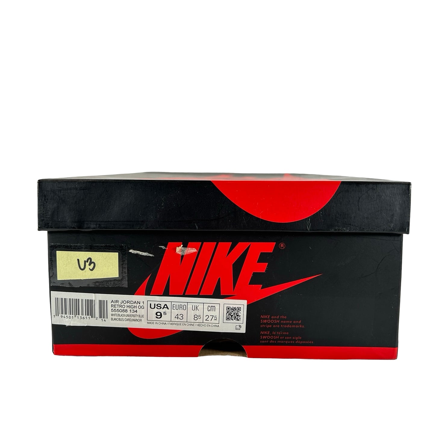 555088 134 Jordan 1 University Blue [USED] - 9.5 M (Used3)