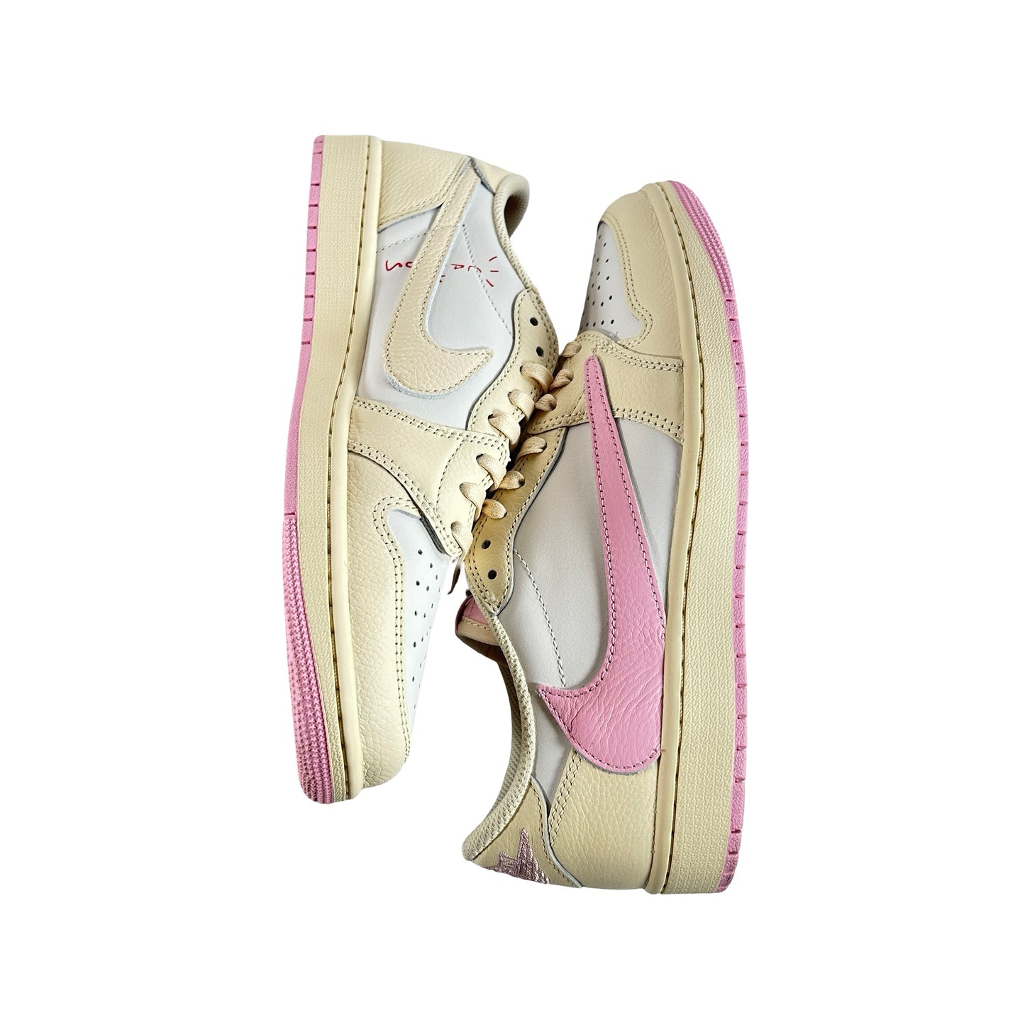 IQ7604 100 Jordan 1 Retro Low OG SP Travis Scott Shy Pink [USED] - 9 M (Used)