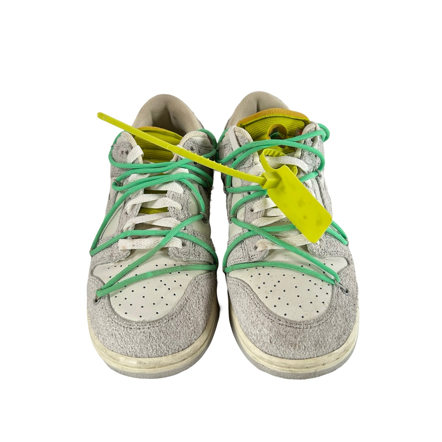 DJ0950 106 Nike Dunk Low Off-White Lot 14 [USED] - 9.5 M (Used) (No Insoles)