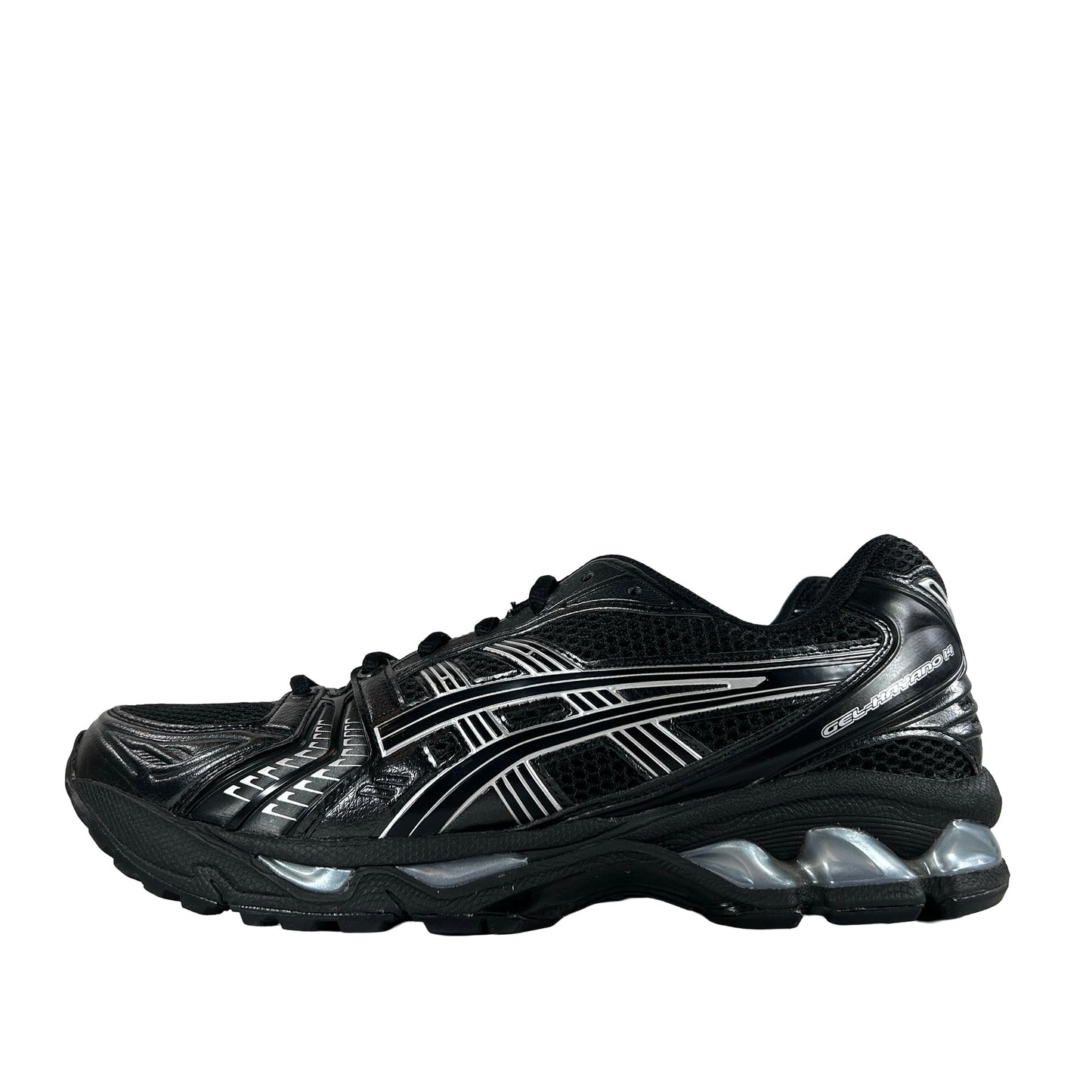 1201A019 006 ASICS Gel-Kayano 14 Black Pure Silver [USED] - 10 M (Used) (No Box)