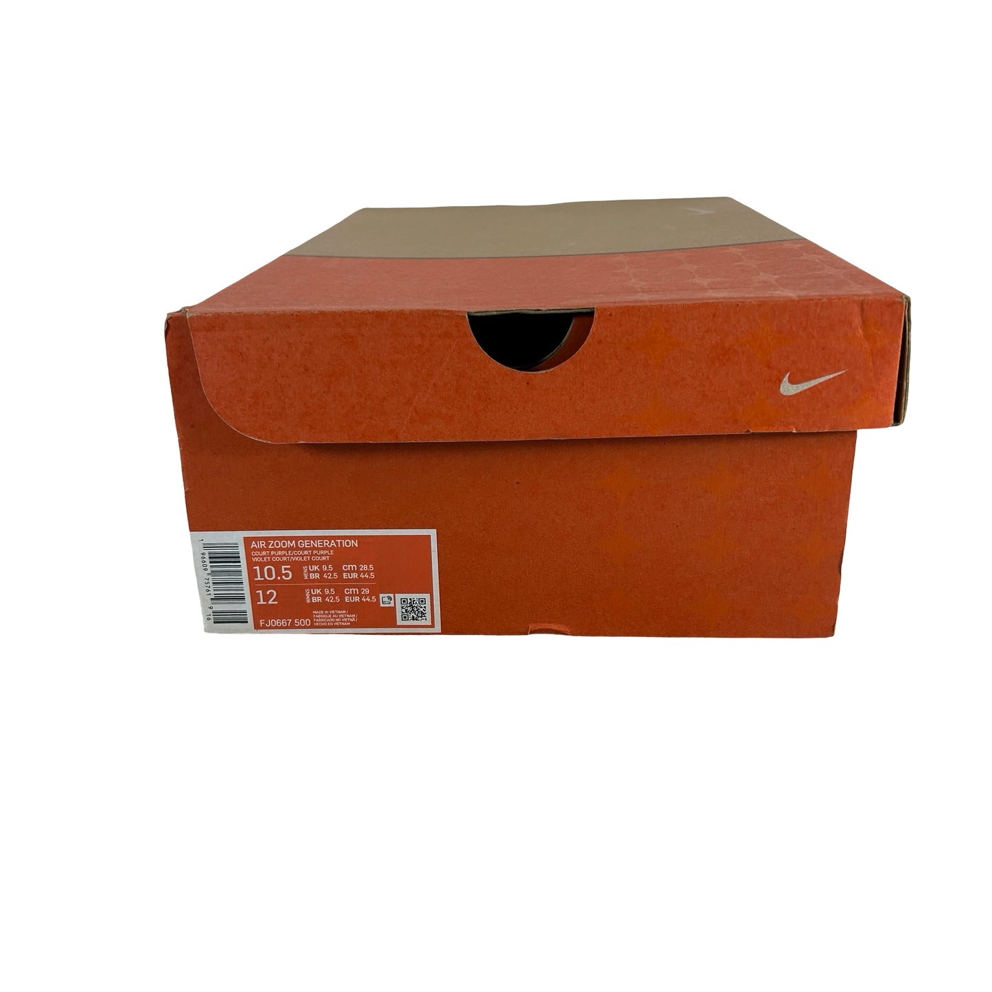 FJ0667 500 Nike Air Zoom Generation Court Purple Suede [USED] - 10.5 M (Used)