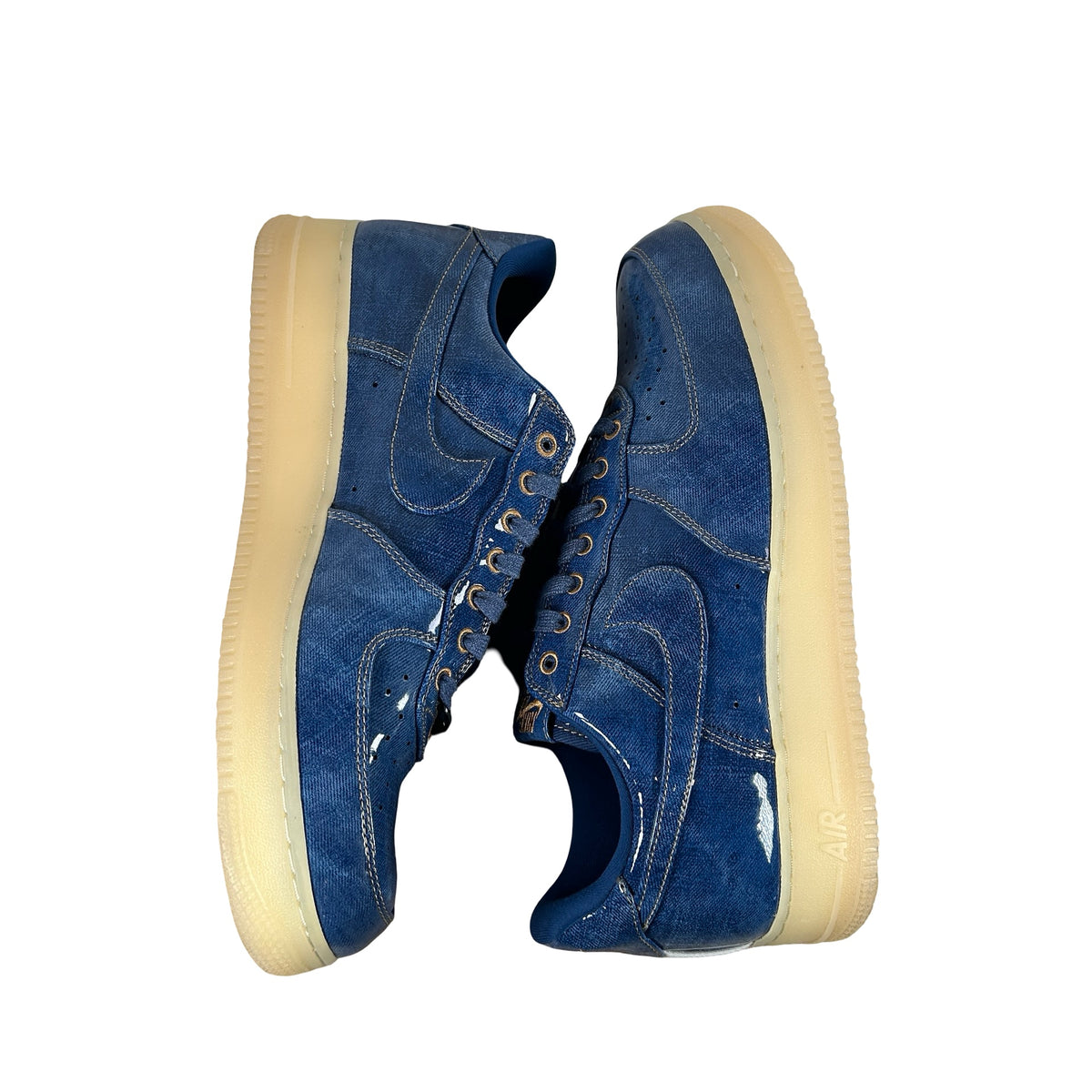 IM5757 400 Nike Air Force 1 Low Patent Denim [USED] - 11.5 M (Used)