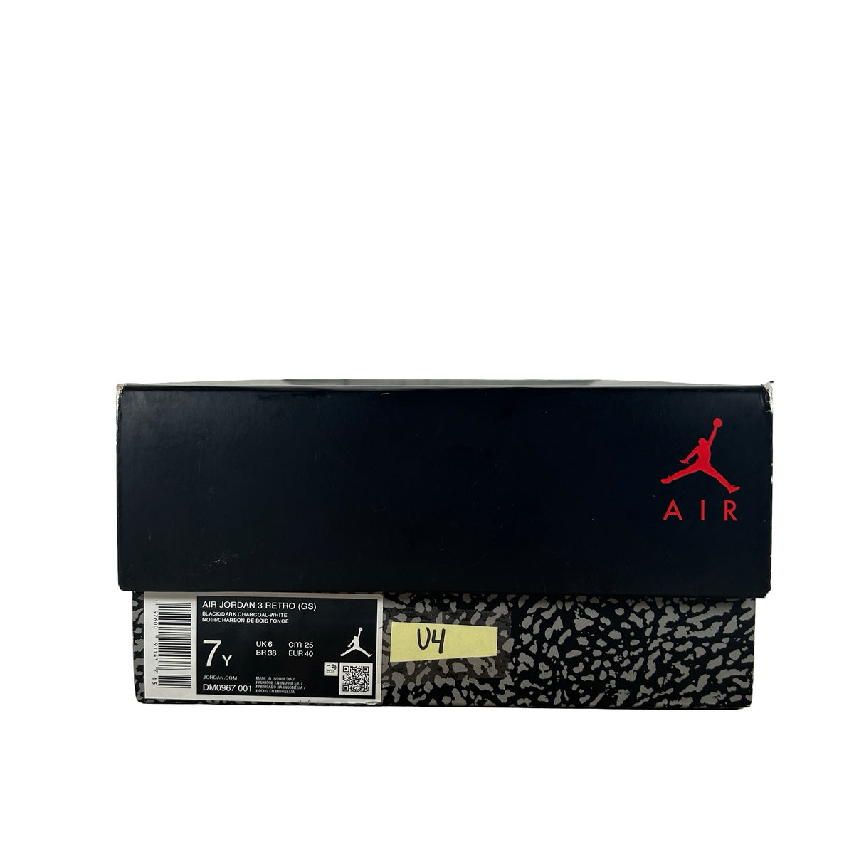 DM0967 001 Jordan 3 Retro Black Cat (2025) (GS) [USED] - 7 Y (Used4)