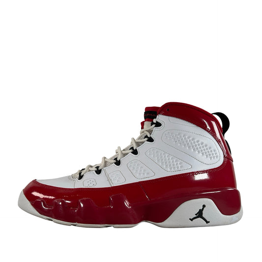 302370 160 Jordan 9 Retro White Gym Red [USED] - 12 M (Used) (No Insoles)