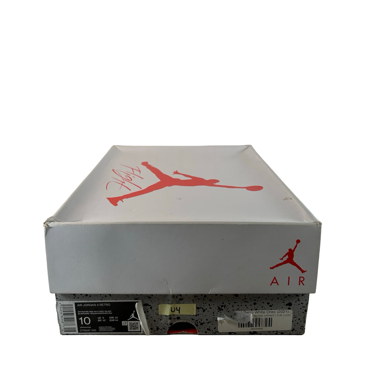 CT8527 100 Jordan 4 Retro White Oreo [USED] - 10 M (Used4)