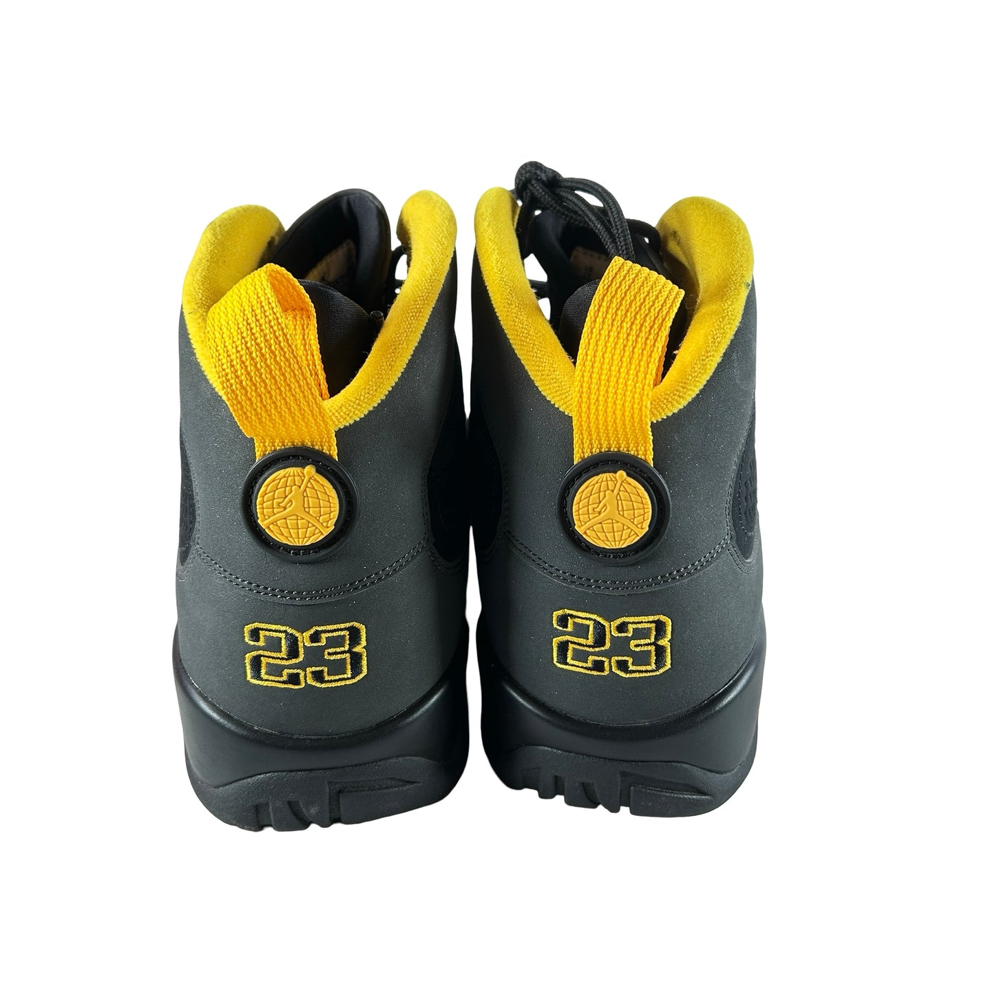 9 Retro Dark Charcoal University Gold [USED] - 12 M (Used) (Replace Box)