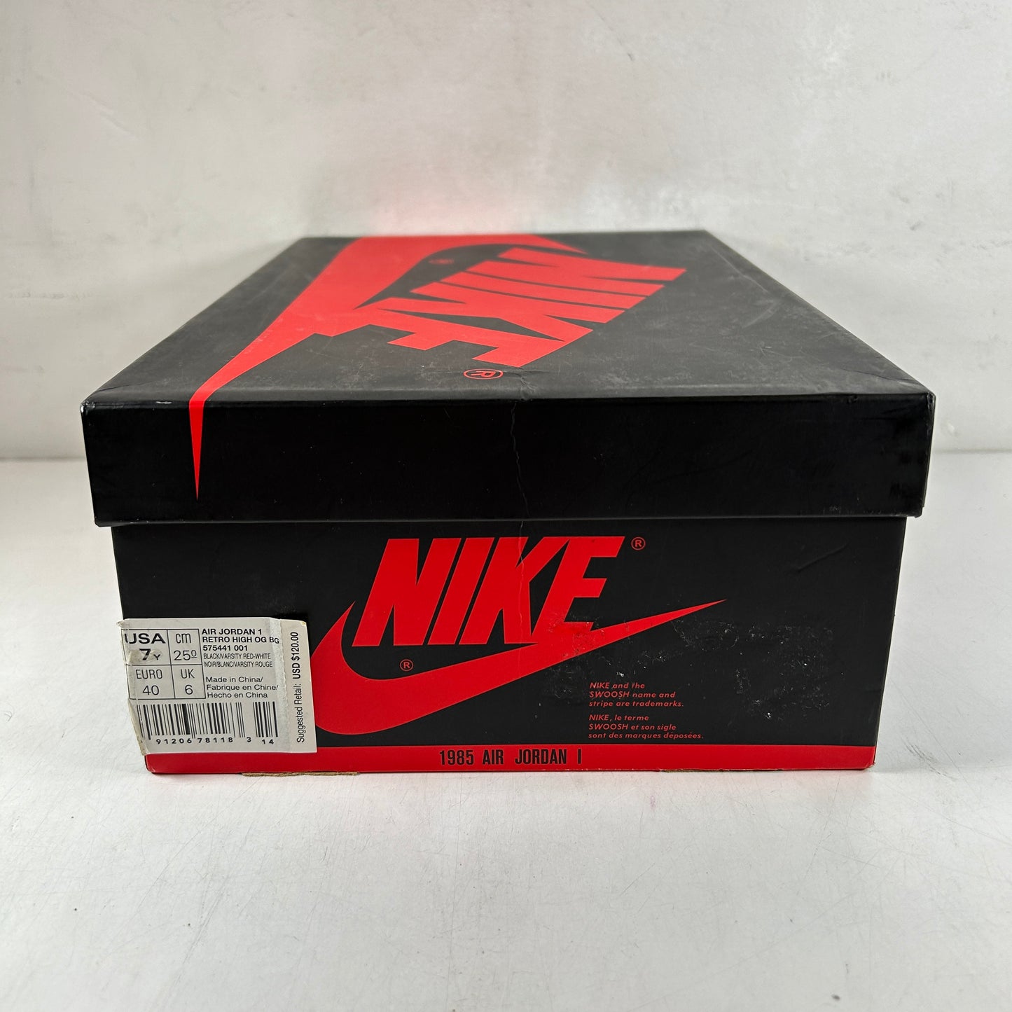 575441 001 Jordan 1 Retro Bred Banned (2016) (GS) [USED] - 7 Y (Used)