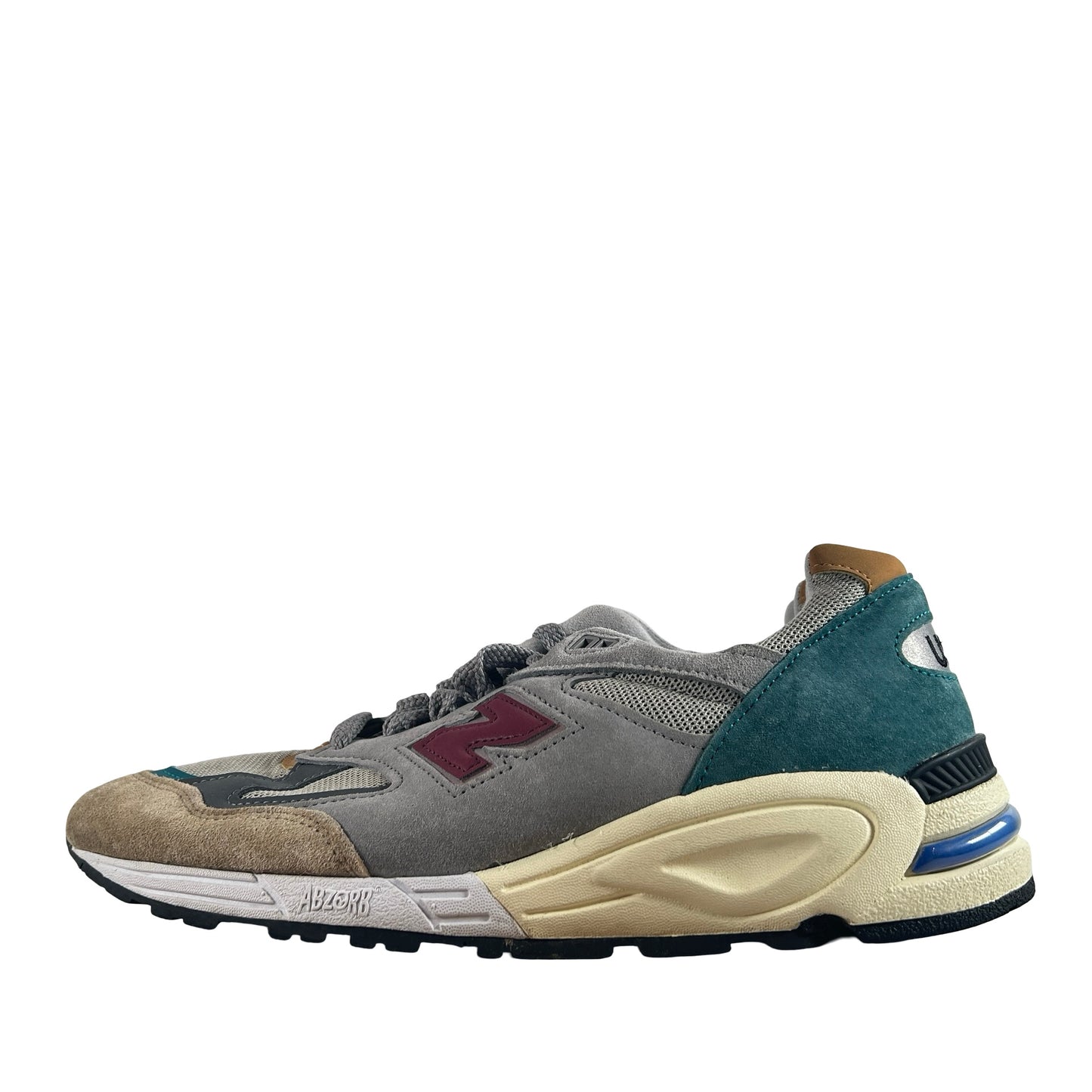 M990CP2 New Balance 990v2 Grey Green Maroon [USED] - 10.5 M (Used) (No Box)