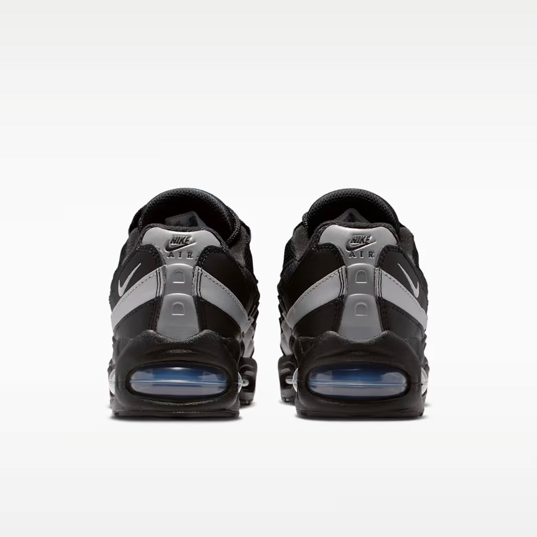 II4130 013 Nike Air Max 95 Black White Metallic Silver (GS)