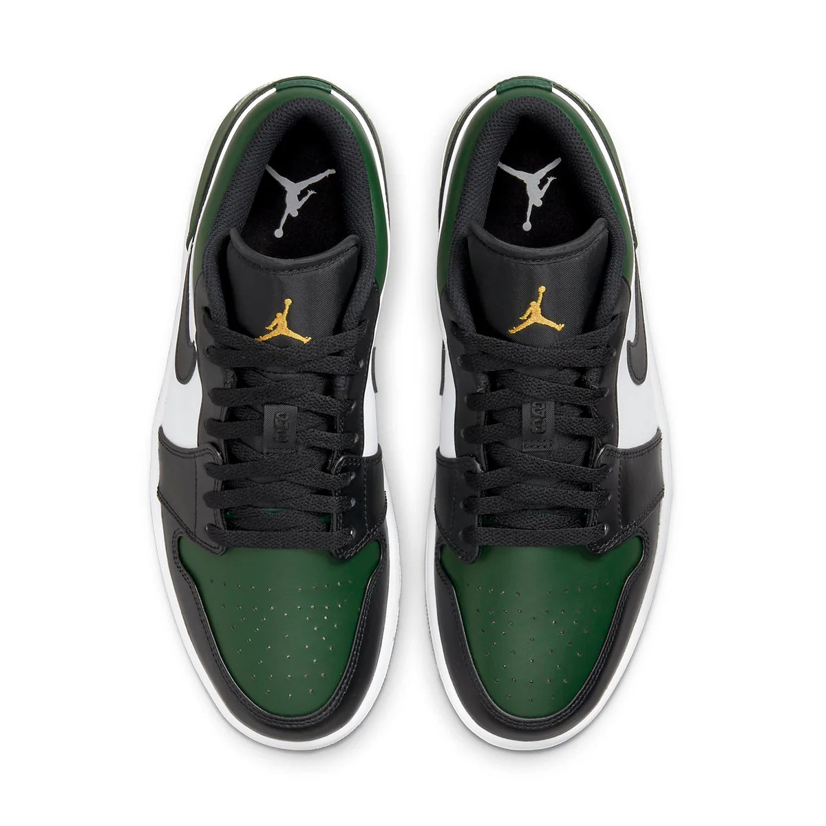 553558 371 Jordan 1 Low Green Toe