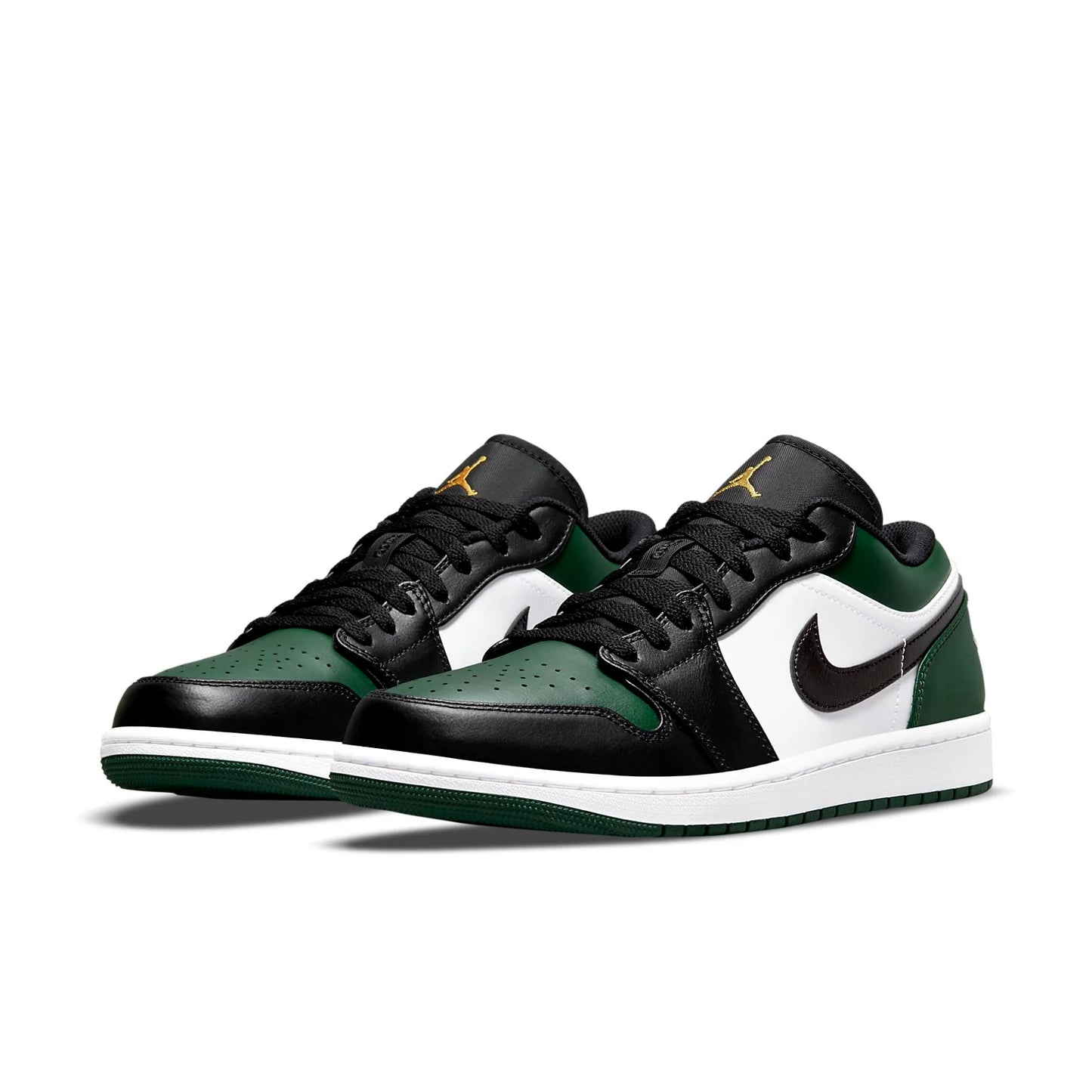 553558 371 Jordan 1 Low Green Toe