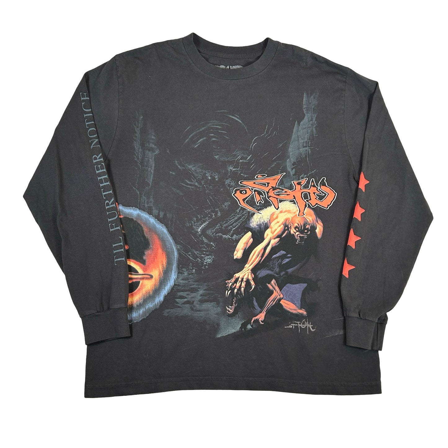 Travis Scott Utopia Circus Maximus 2023 Tour L/S Tee Black [USED] - L (Used)